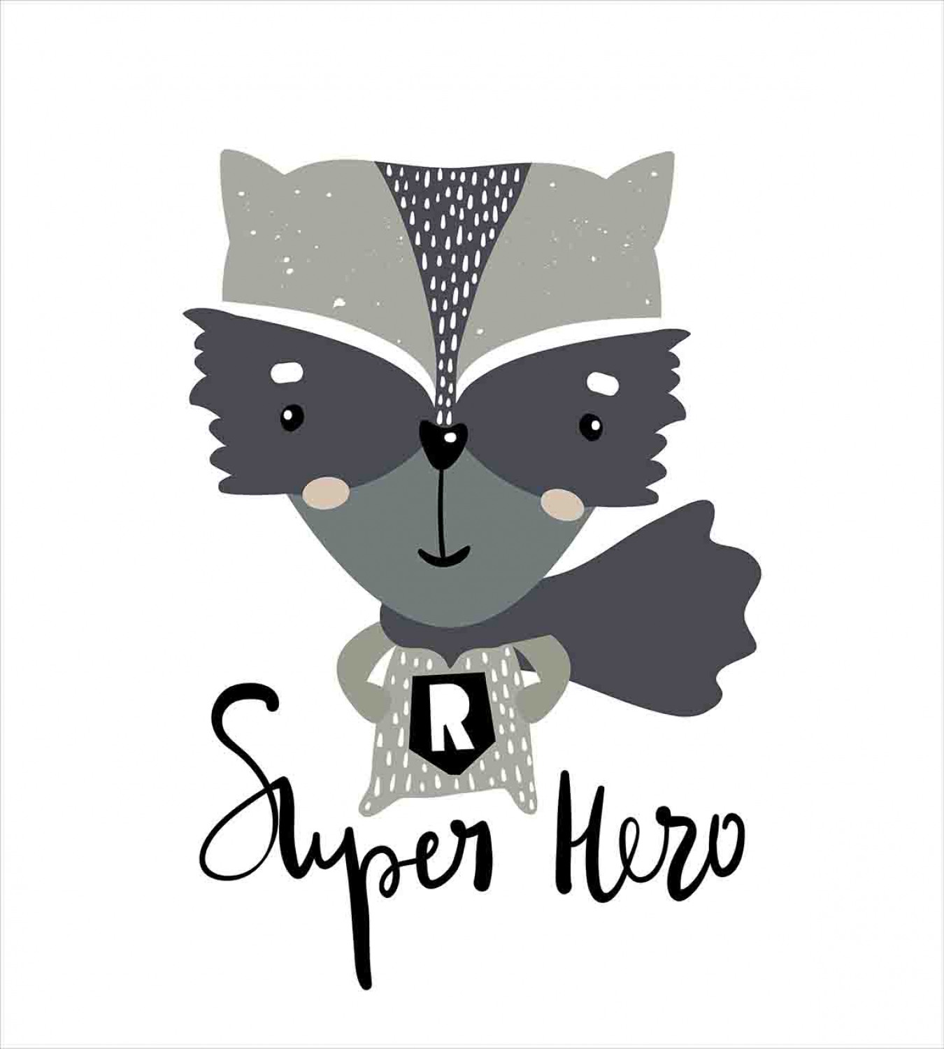 Kindergarten Bettwäsche Set Super Hero Waschbär | eBay