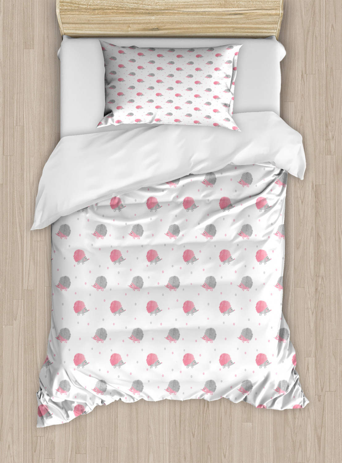 Feminine Pink Duvet Cover Set Twin Queen King Sizes with Pillow Shams Ambesonne - Picture 28 of 93