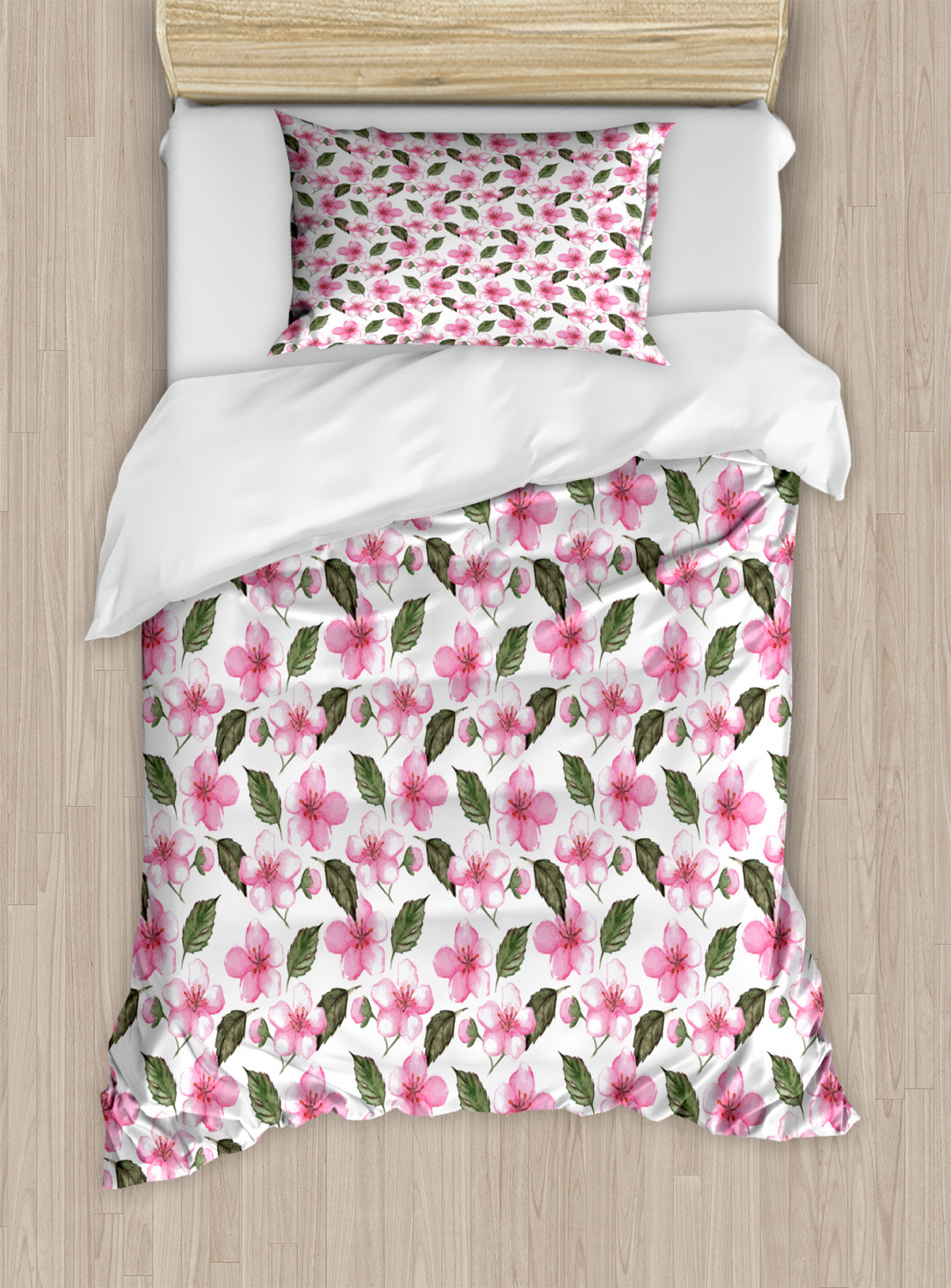 Feminine Pink Duvet Cover Set Twin Queen King Sizes with Pillow Shams Ambesonne - Picture 91 of 93