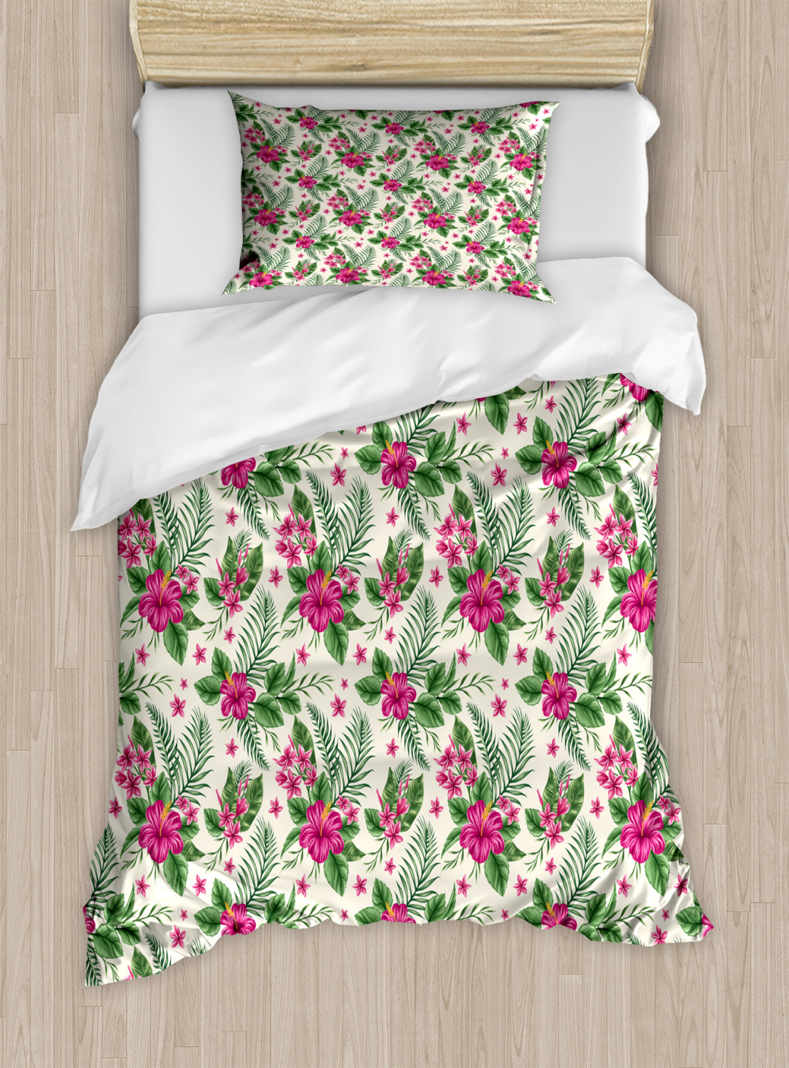 Feminine Pink Duvet Cover Set Twin Queen King Sizes with Pillow Shams Ambesonne - Picture 61 of 93