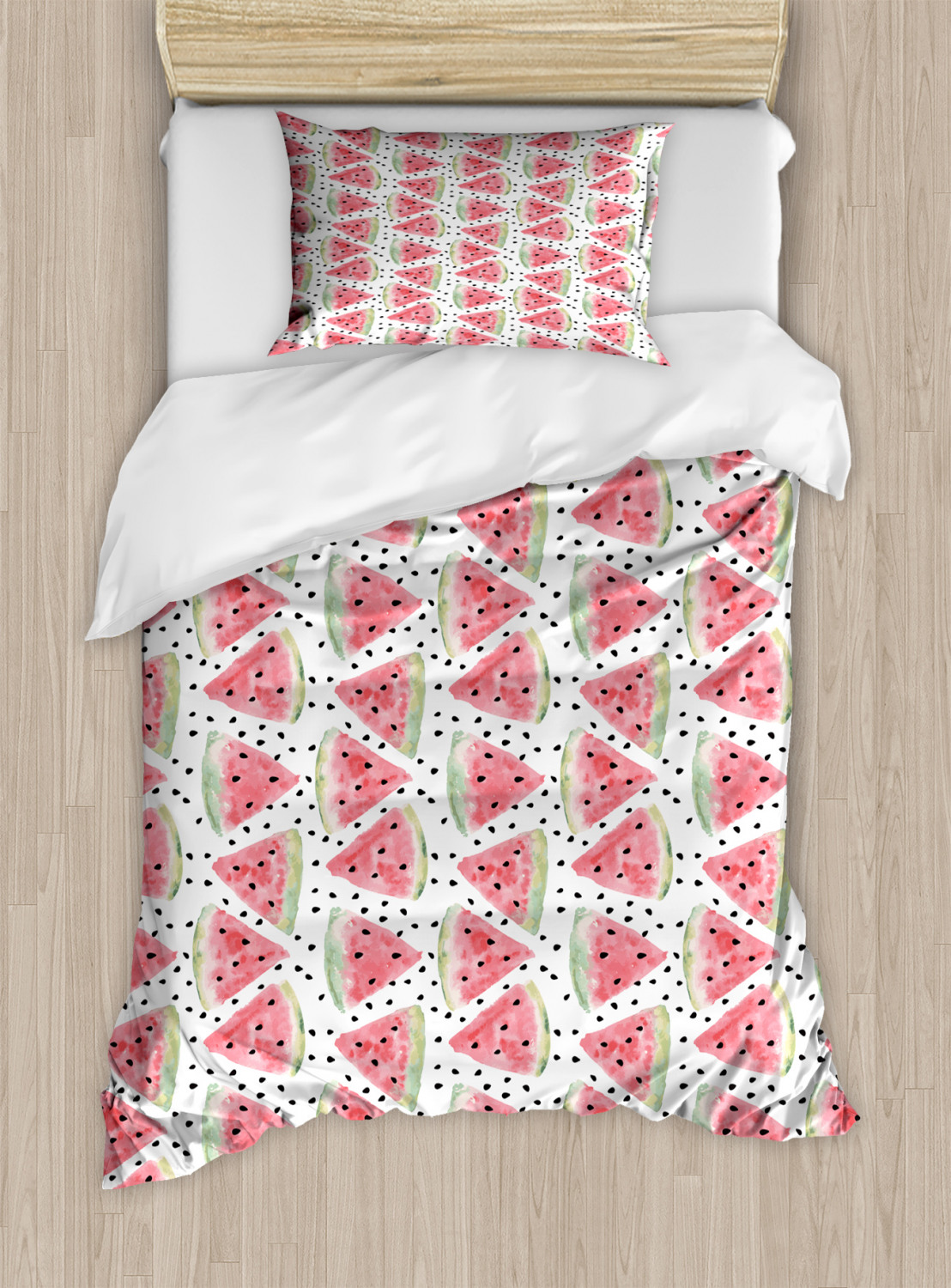 Feminine Pink Duvet Cover Set Twin Queen King Sizes with Pillow Shams Ambesonne - Picture 85 of 93