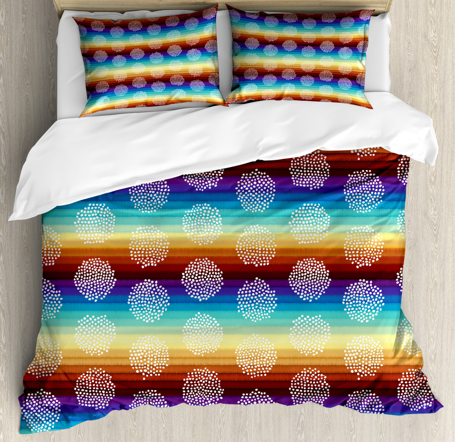 Aztec Duvet Cover Set Twin Queen King Sizes with Pillow Shams Bedding