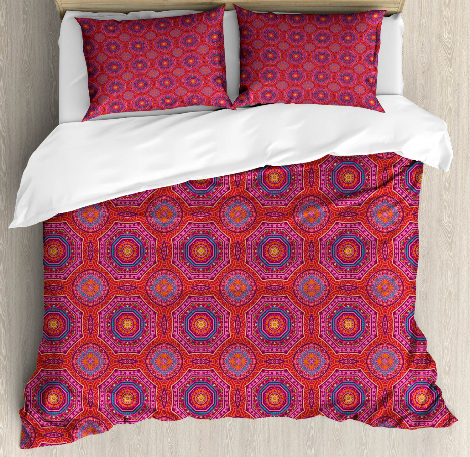 Aztec Duvet Cover Set Twin Queen King Sizes with Pillow Shams Bedding