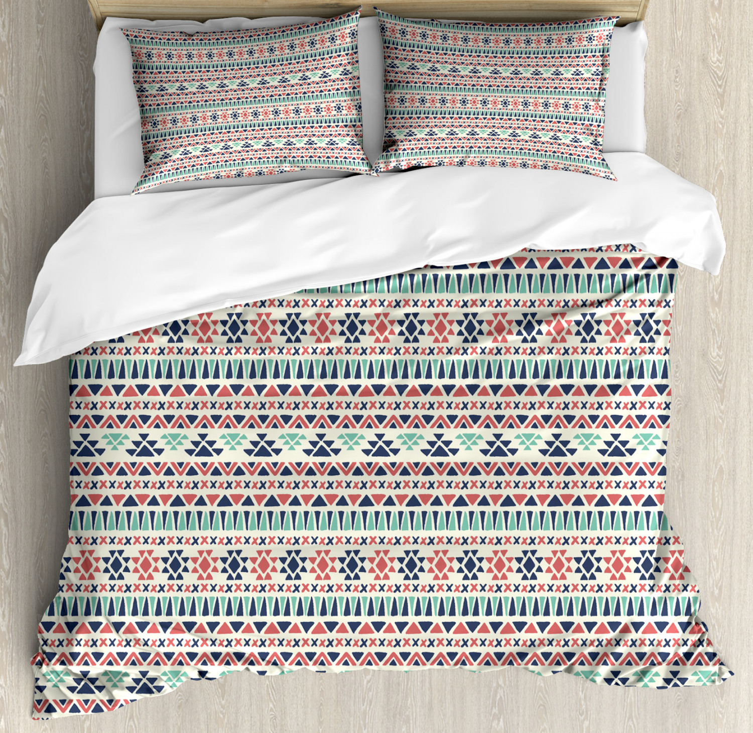 Aztec Duvet Cover Set Twin Queen King Sizes with Pillow Shams Bedding