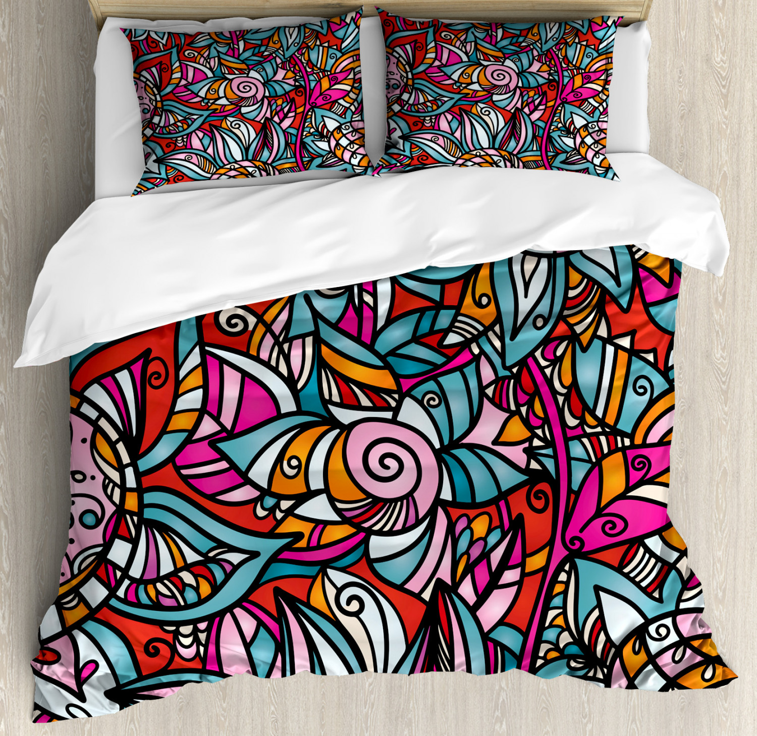 Urban Graffiti Duvet Cover Set Twin Queen King Sizes with Pillow Shams