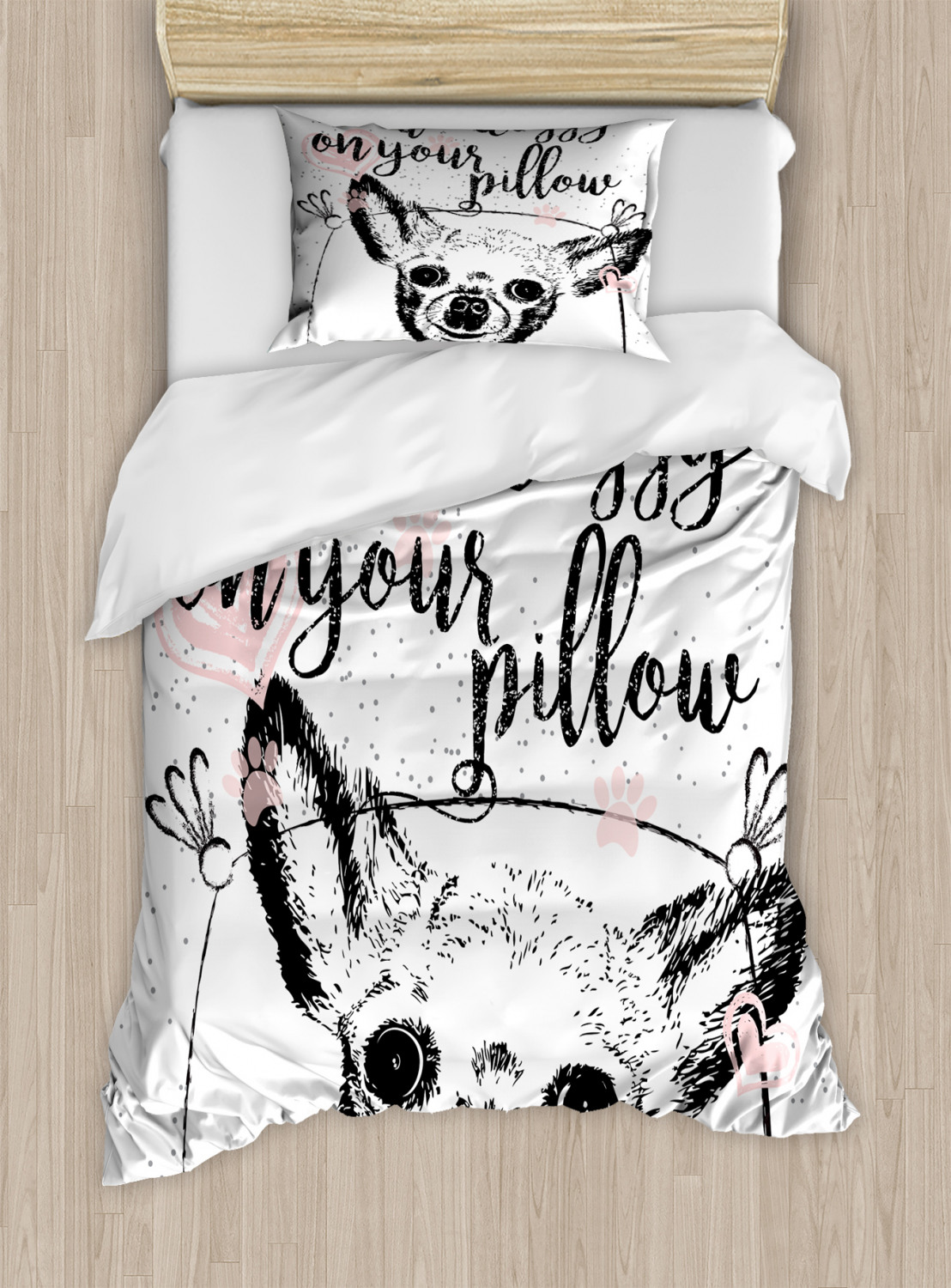 Funny Words Duvet Cover Set Twin Queen King Sizes with Pillow Shams