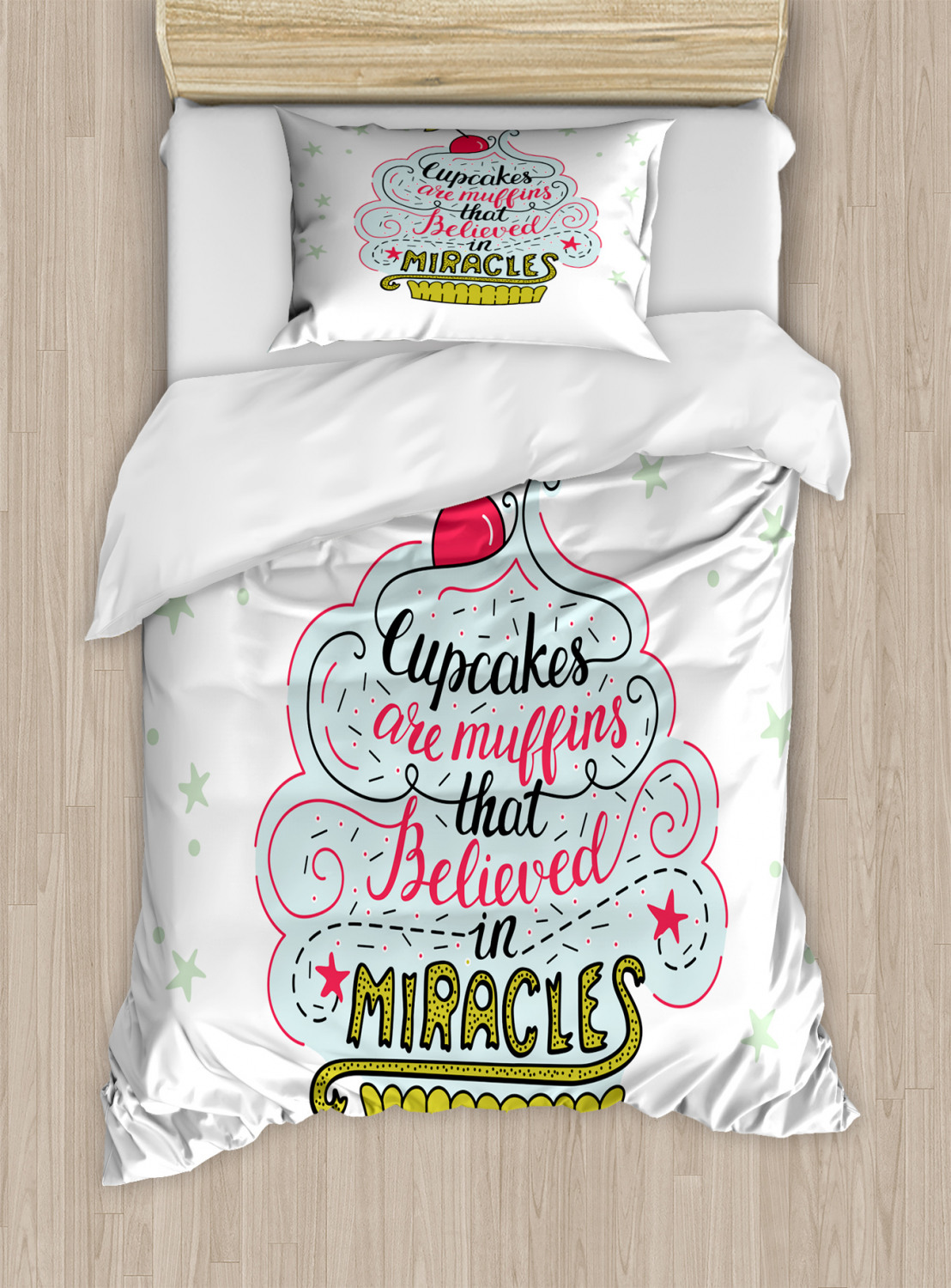 Funny Words Duvet Cover Set Twin Queen King Sizes with Pillow Shams