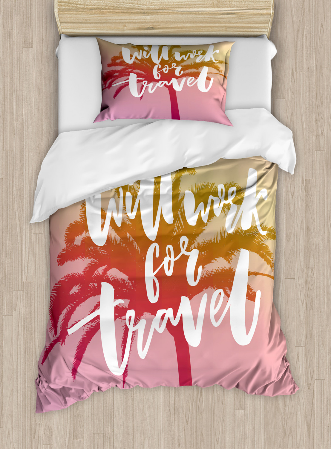 Funny Words Duvet Cover Set Twin Queen King Sizes with Pillow Shams