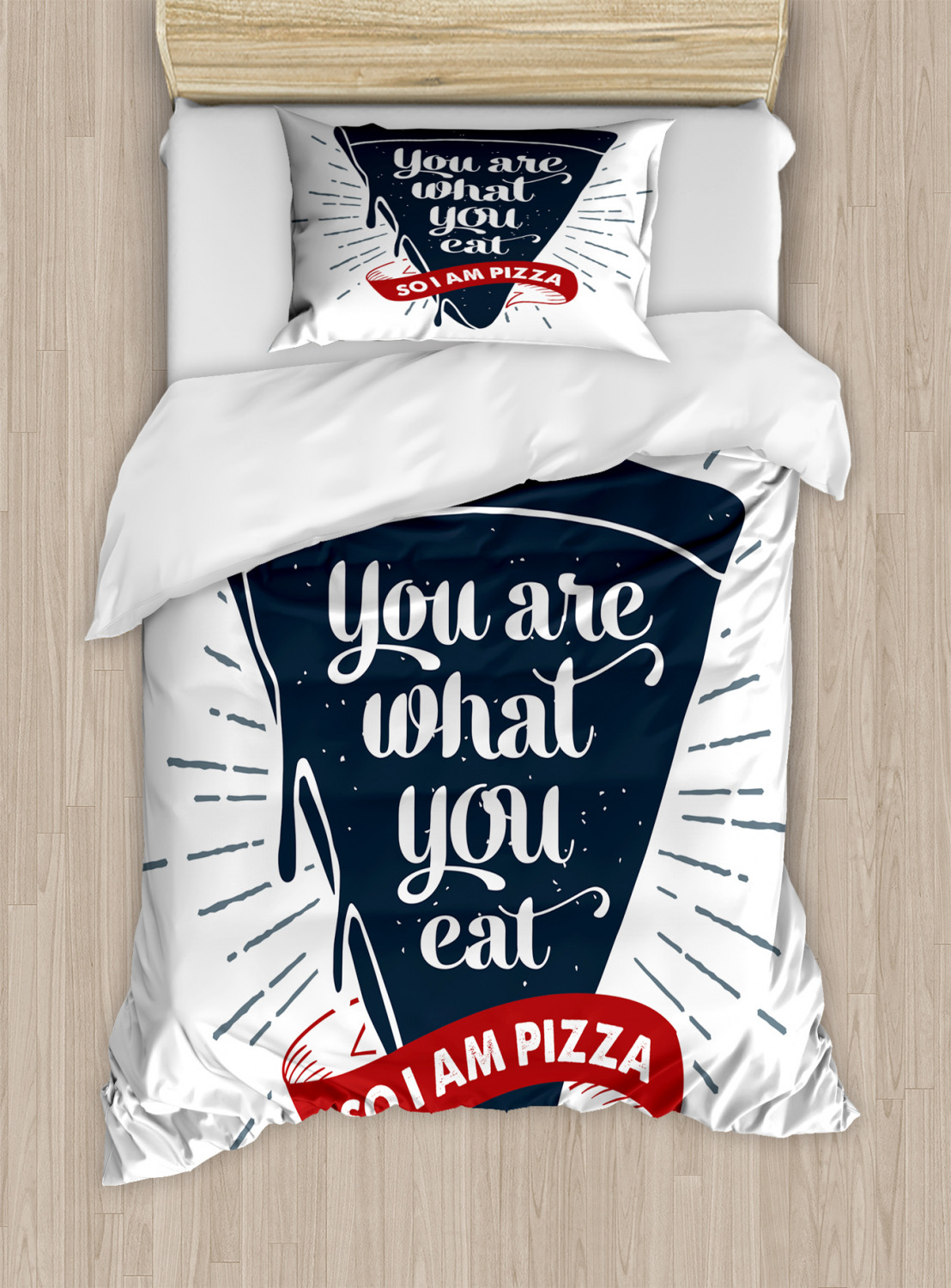 Funny Words Duvet Cover Set Twin Queen King Sizes with Pillow Shams