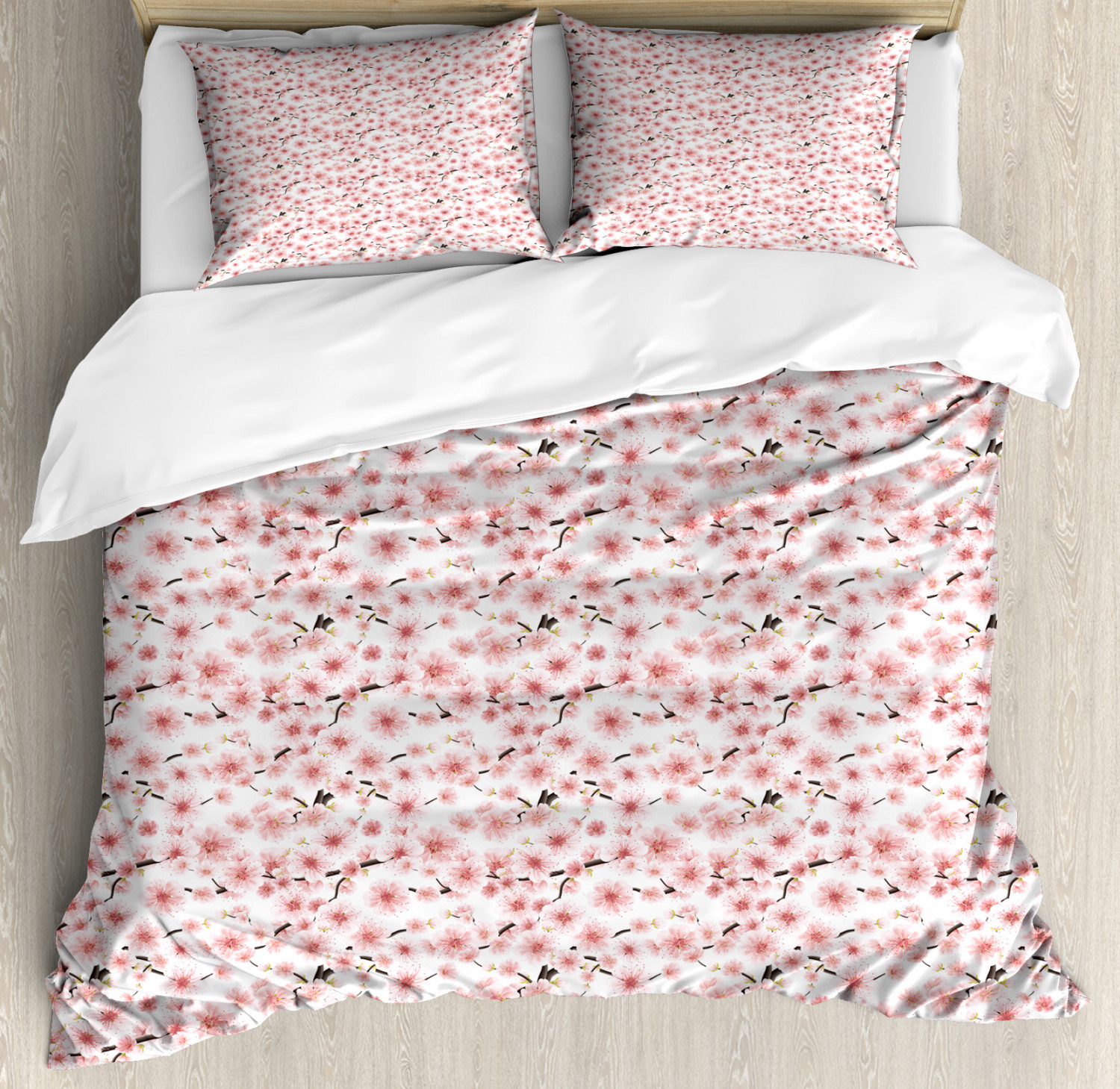 Cherry Blossom Duvet Cover Set Twin Queen King Sizes With Pillow Shams 