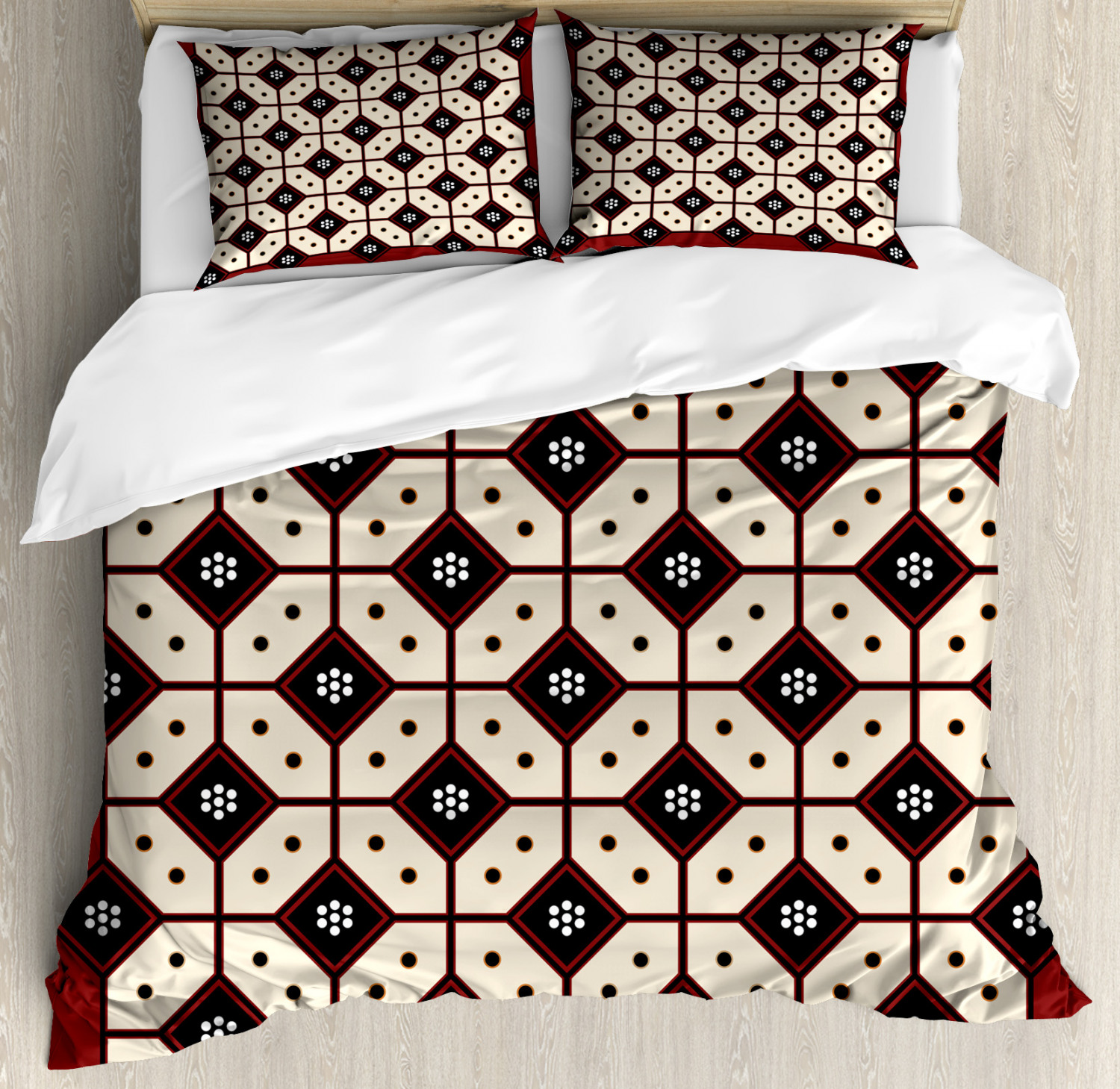Bedding White Damask Print Duvet Twin Comforter Cover Germany