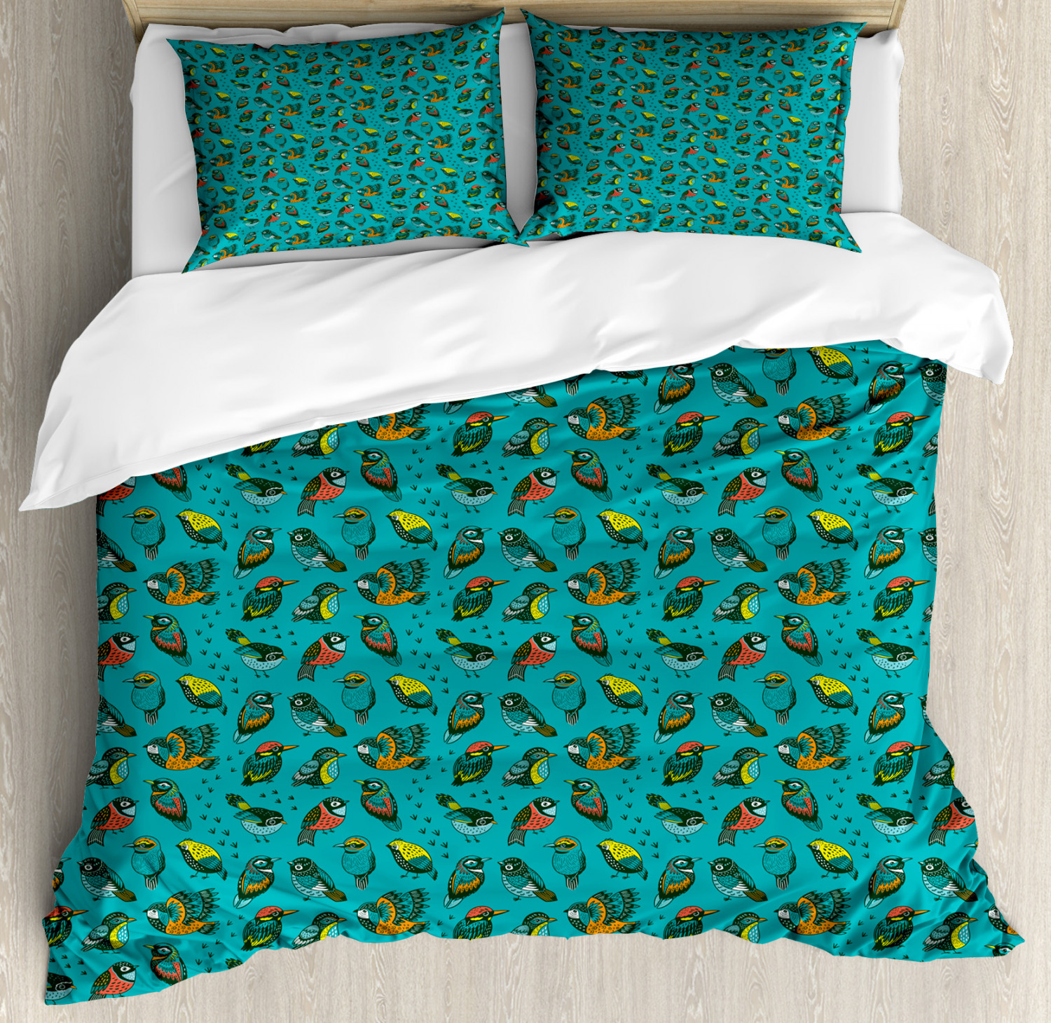 Birds Duvet Cover Set Twin Queen King Sizes with Pillow Shams Bedding