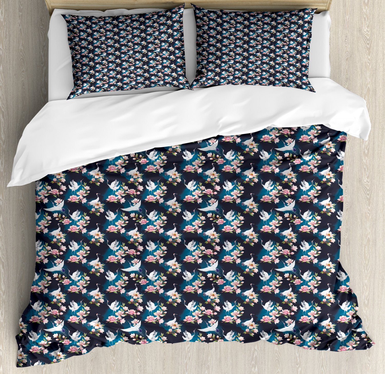 Birds Duvet Cover Set Twin Queen King Sizes with Pillow Shams Bedding