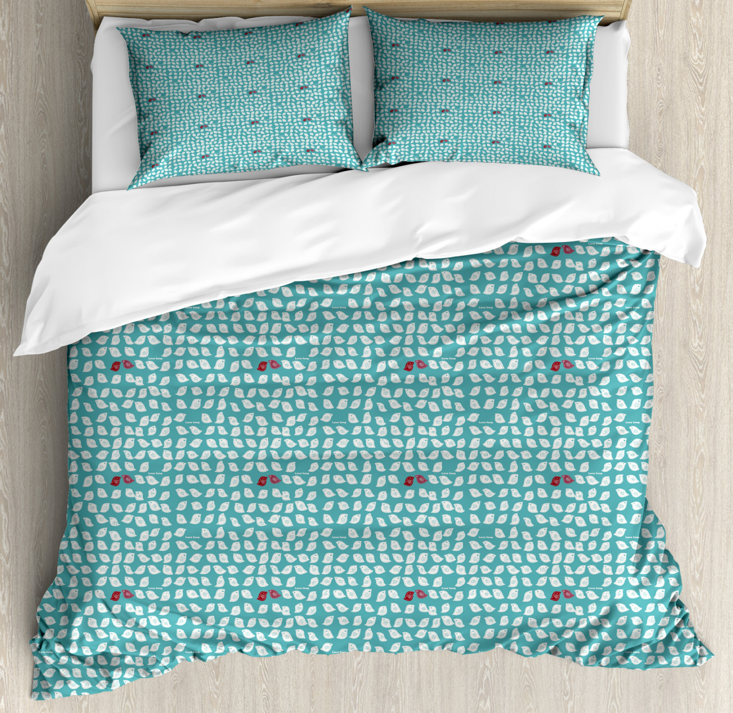 Birds Duvet Cover Set Twin Queen King Sizes with Pillow Shams Bedding ...