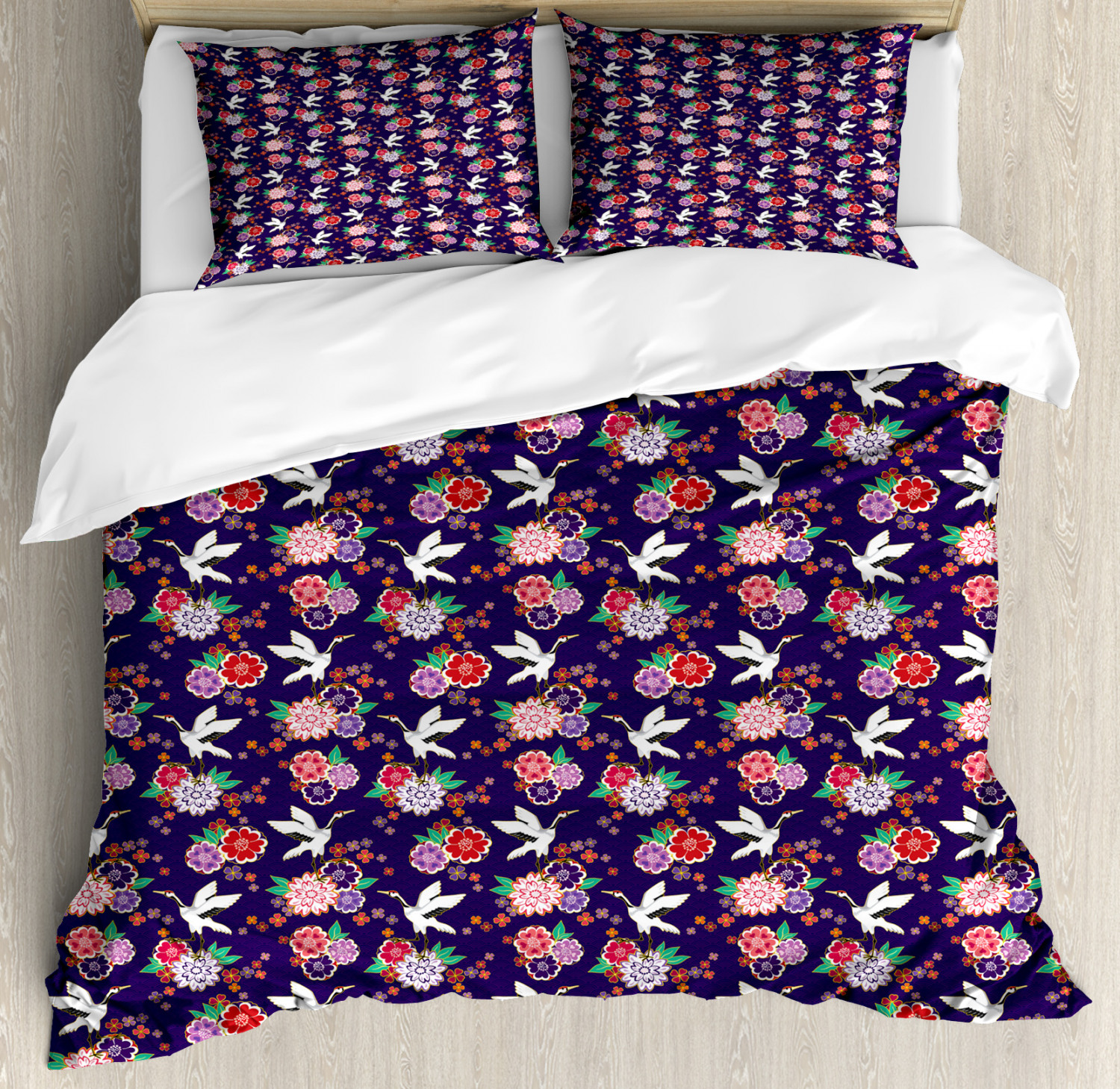 Birds Duvet Cover Set Twin Queen King Sizes with Pillow Shams Bedding