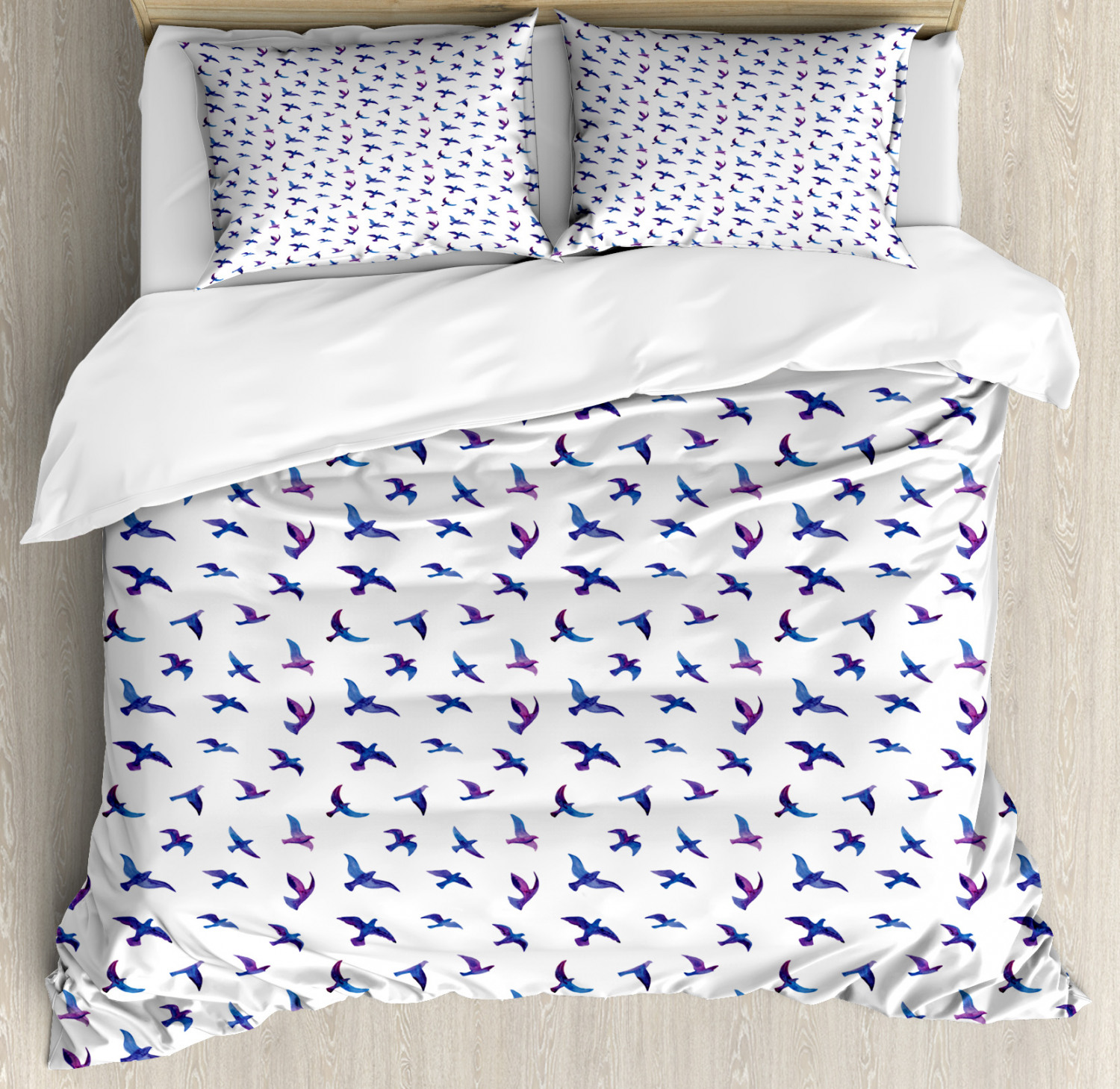 Birds Duvet Cover Set Twin Queen King Sizes with Pillow Shams Bedding