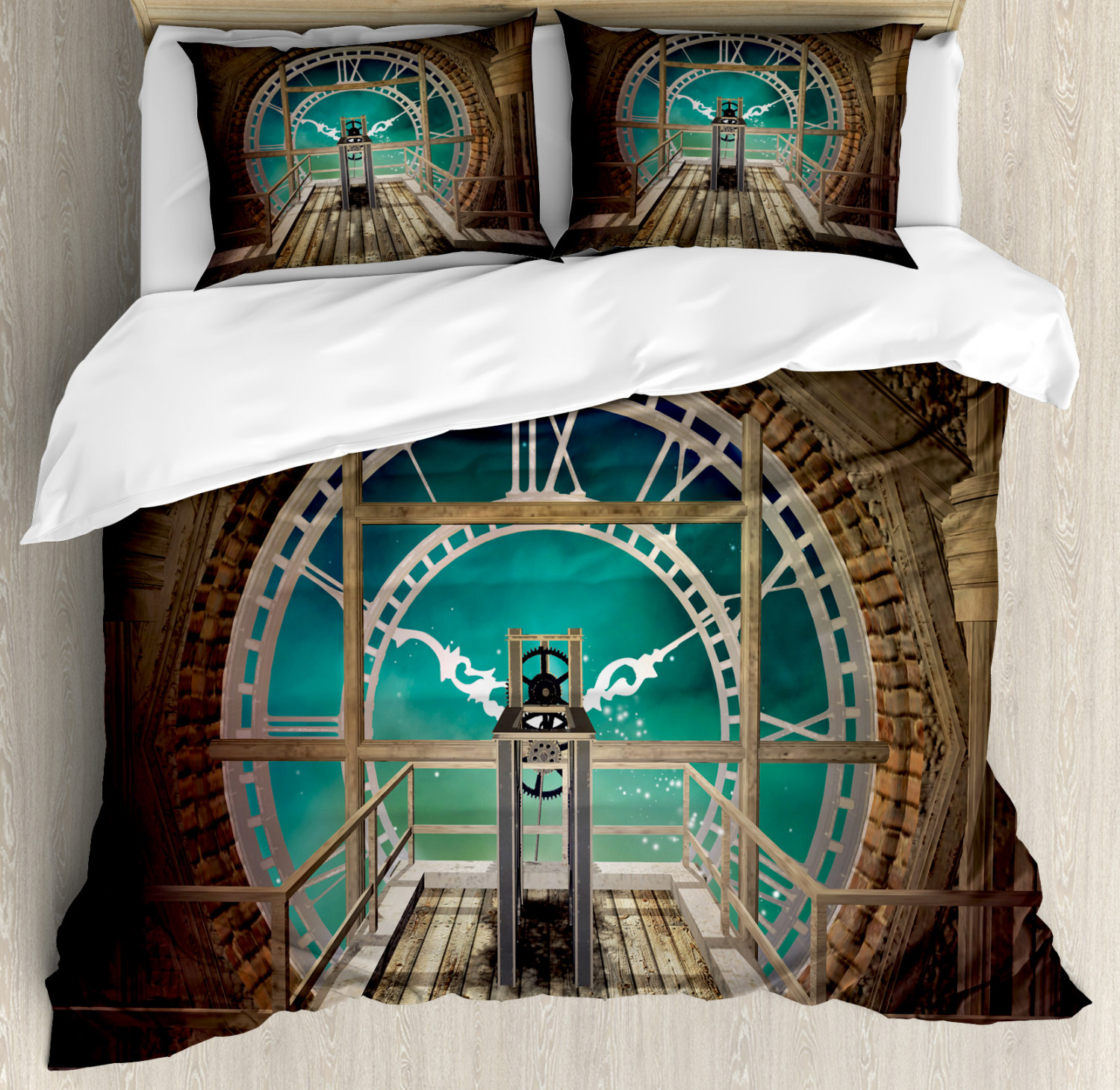 Steampunk Duvet Cover Set Twin Queen King Sizes with Pillow Shams