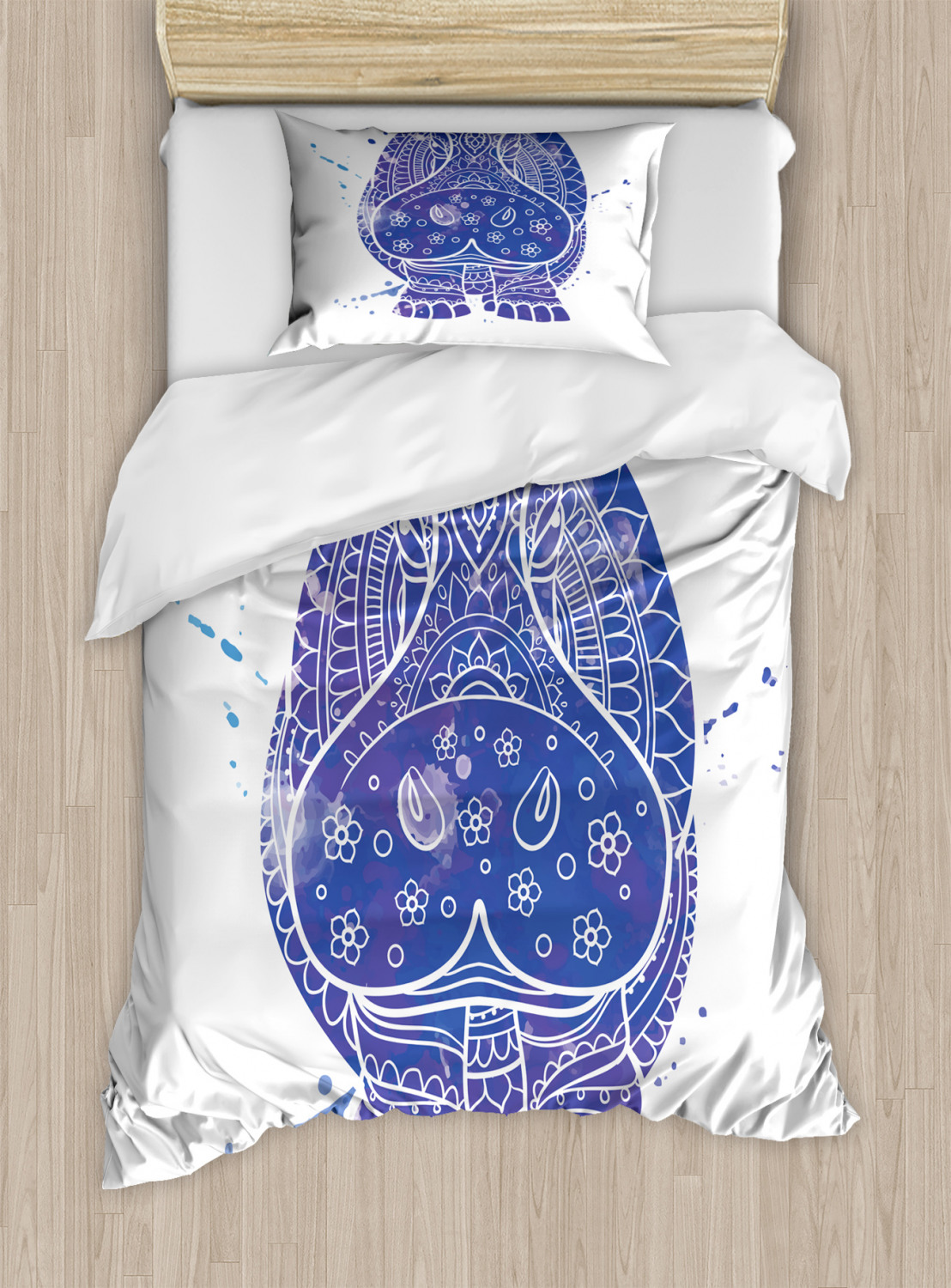 Hippo Duvet Cover Set Twin Queen King Sizes with Pillow Shams Bedding - Picture 49 of 78