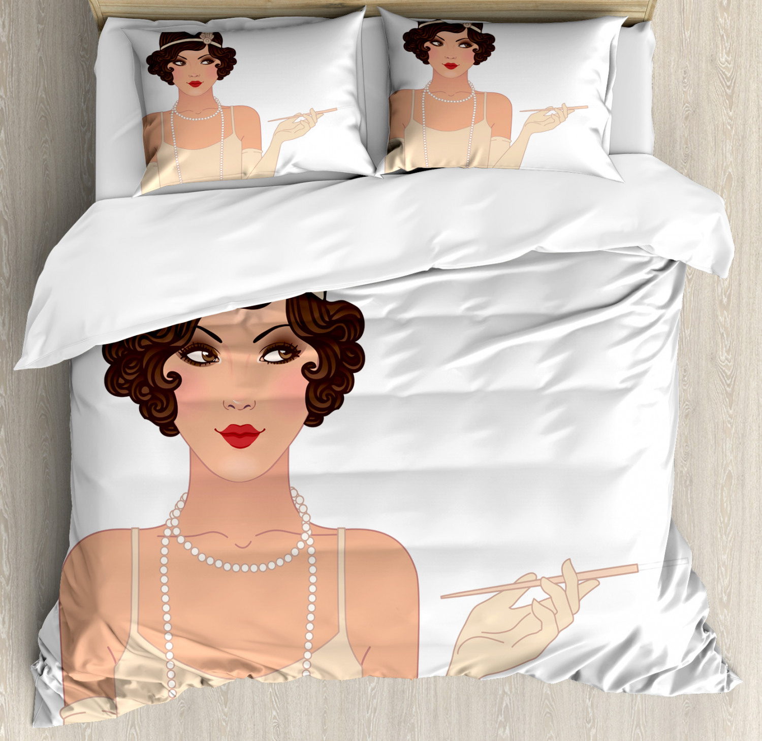 Pin up Girl Duvet Cover Set Twin Queen King Sizes with Pillow Shams ... - Nev 66958