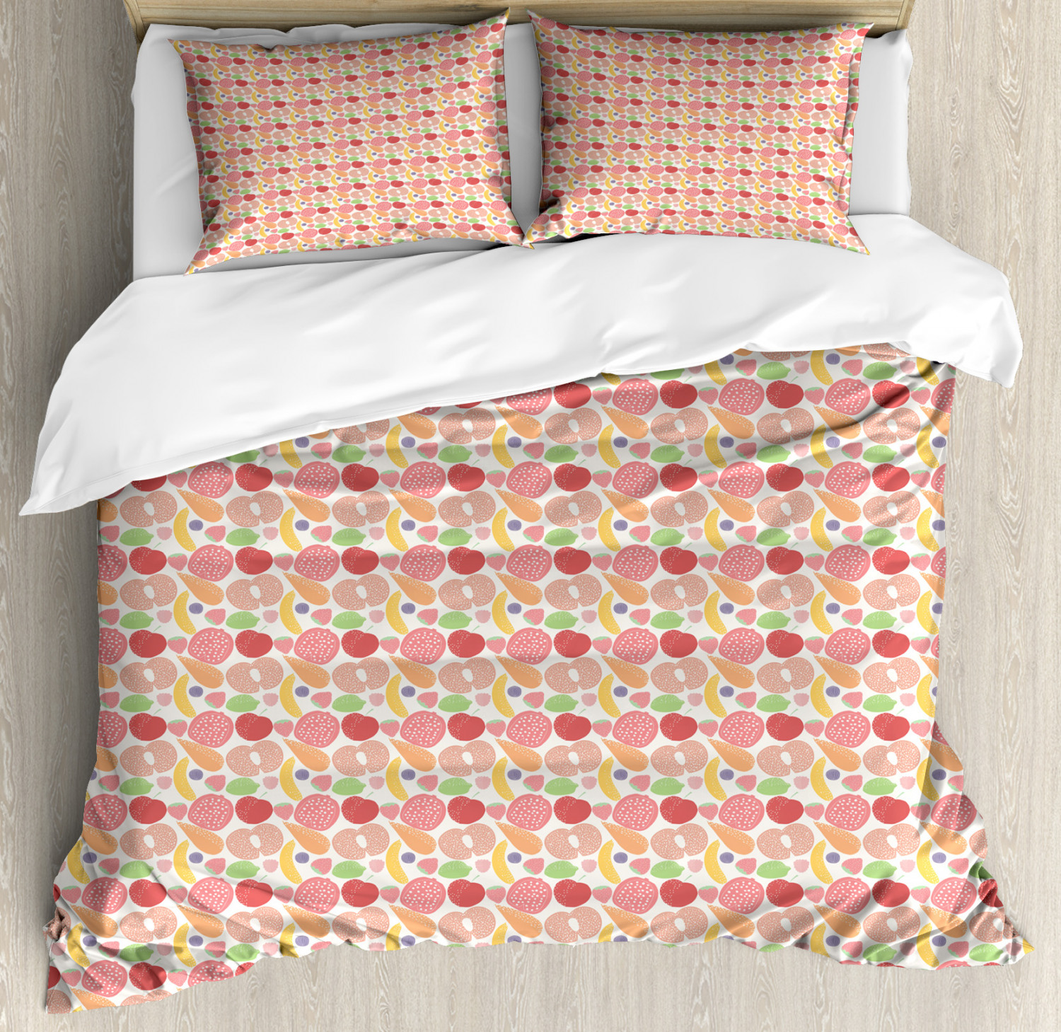 Peach Color Duvet Cover Set Twin Queen King Sizes with Pillow Shams eBay