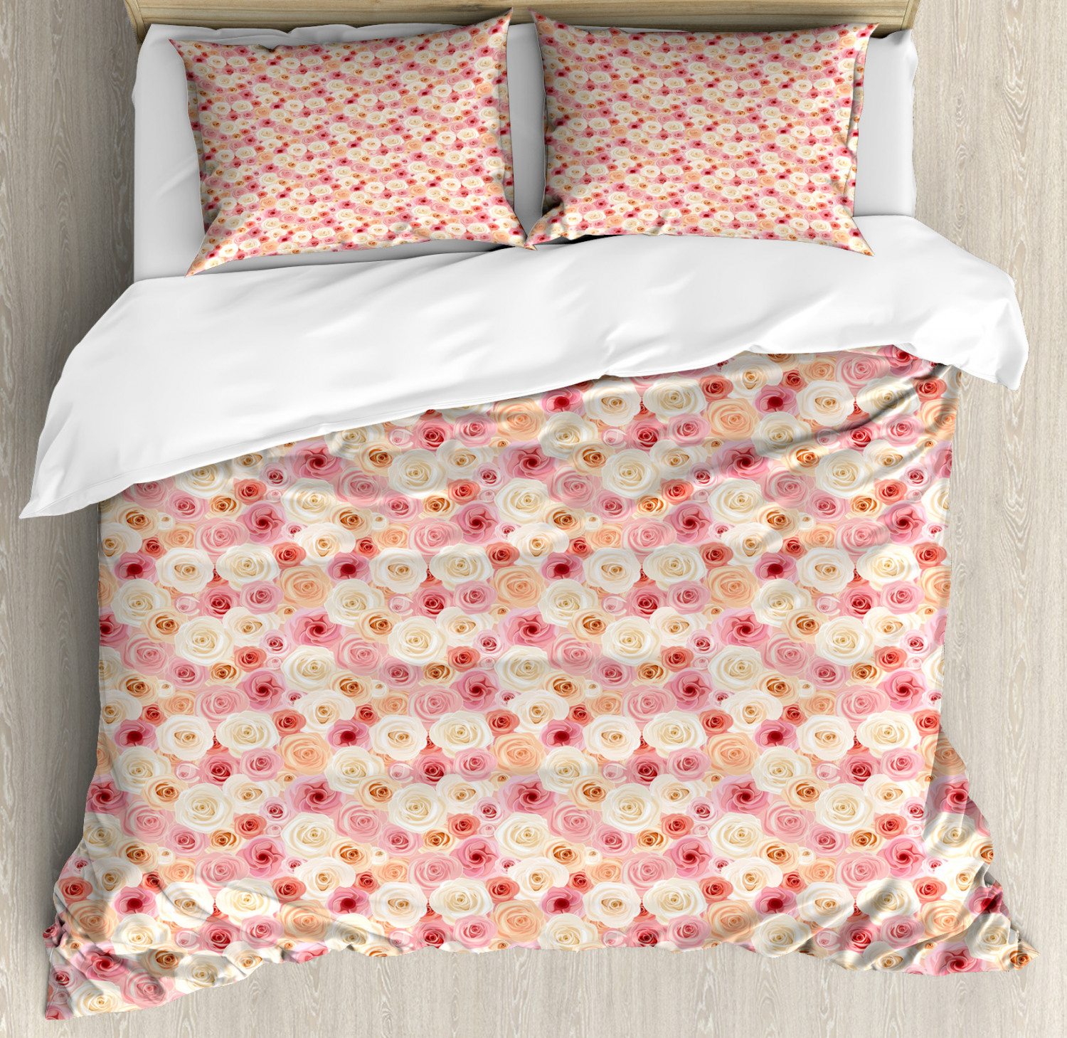 Peach Color Duvet Cover Set Twin Queen King Sizes with Pillow Shams eBay