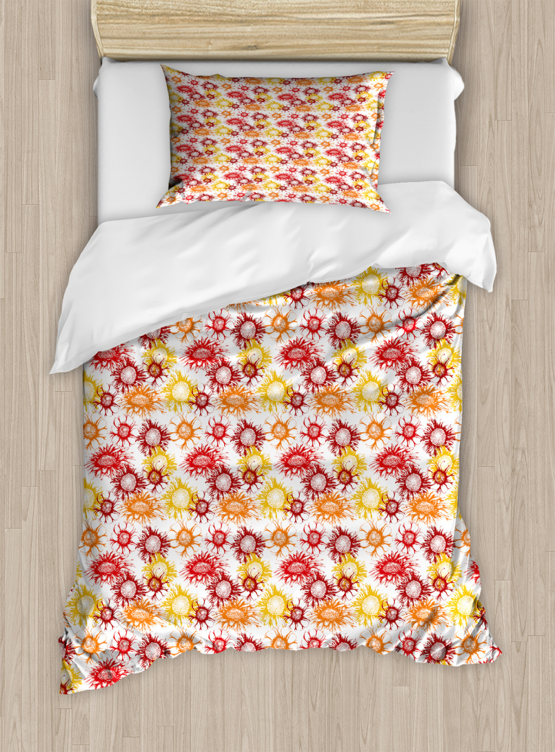 Gerber Daisy Duvet Cover Set Twin Queen King Sizes with Pillow Shams | eBay