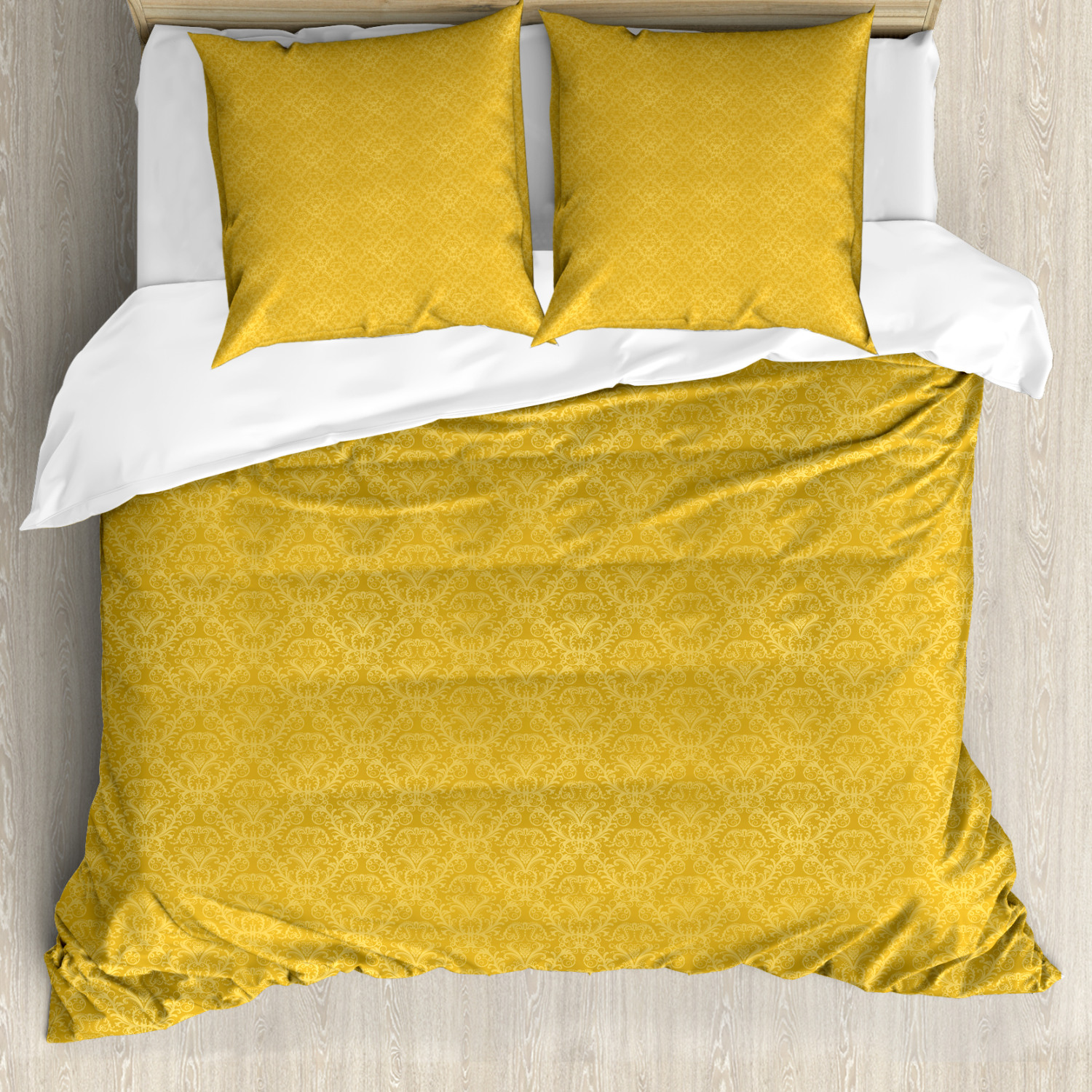 WONGS BEDDING Gelbes Bettwäsche-Set Im Bohemian-Stil, Patchwork