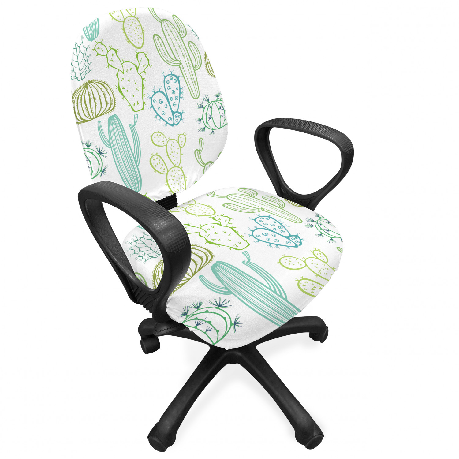 Ambesonne Cactus Office Chair Slipcover Protective Stretch Cover - Picture 29 of 244
