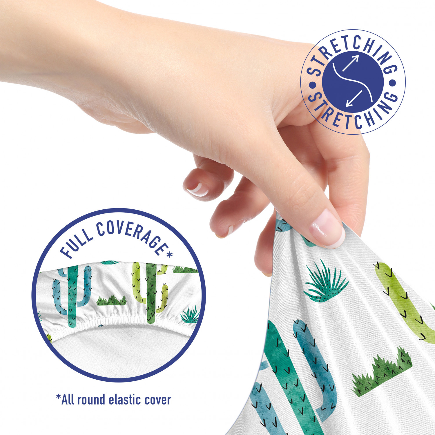 Ambesonne Cactus Office Chair Slipcover Protective Stretch Cover - Picture 236 of 244