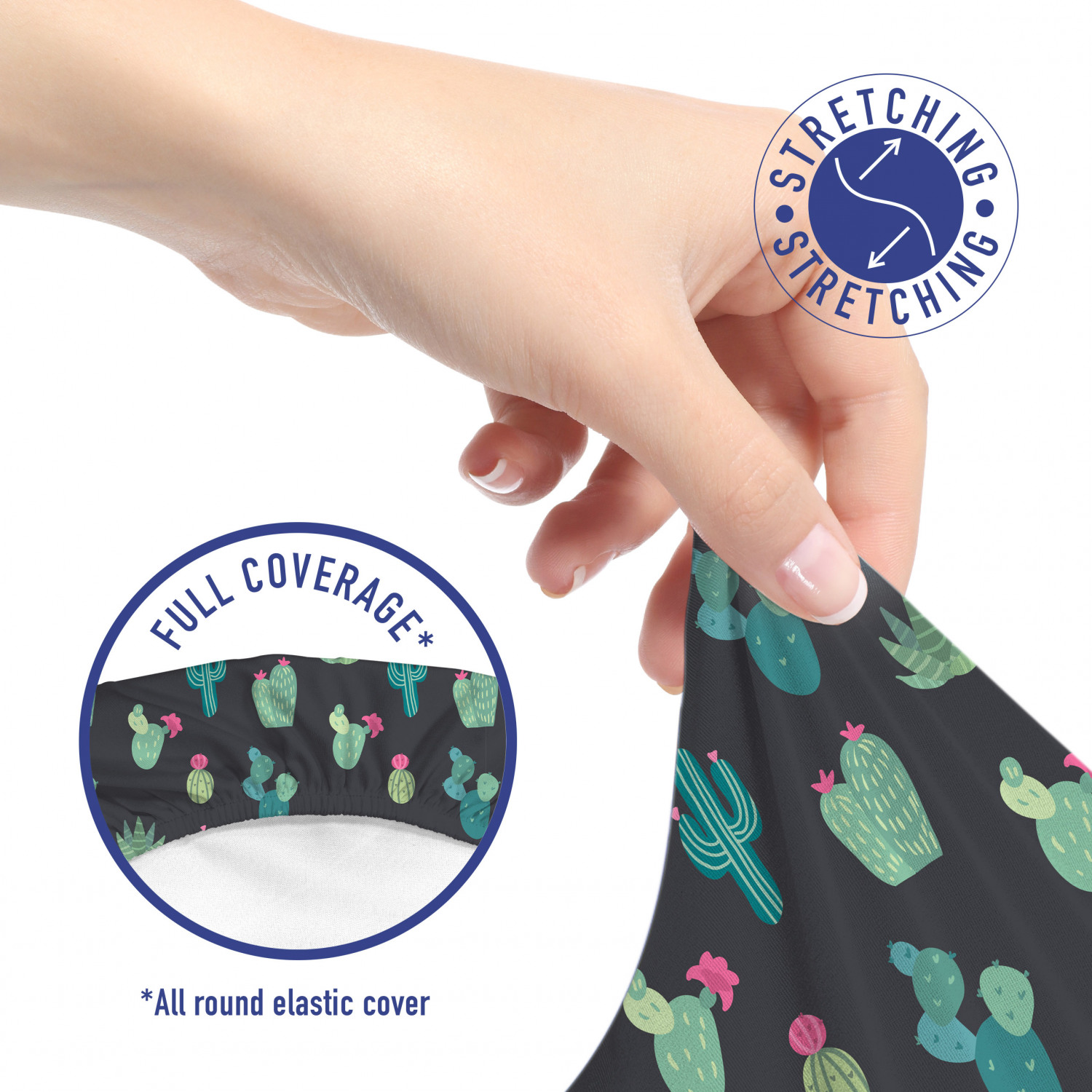 Ambesonne Cactus Office Chair Slipcover Protective Stretch Cover - Picture 24 of 244