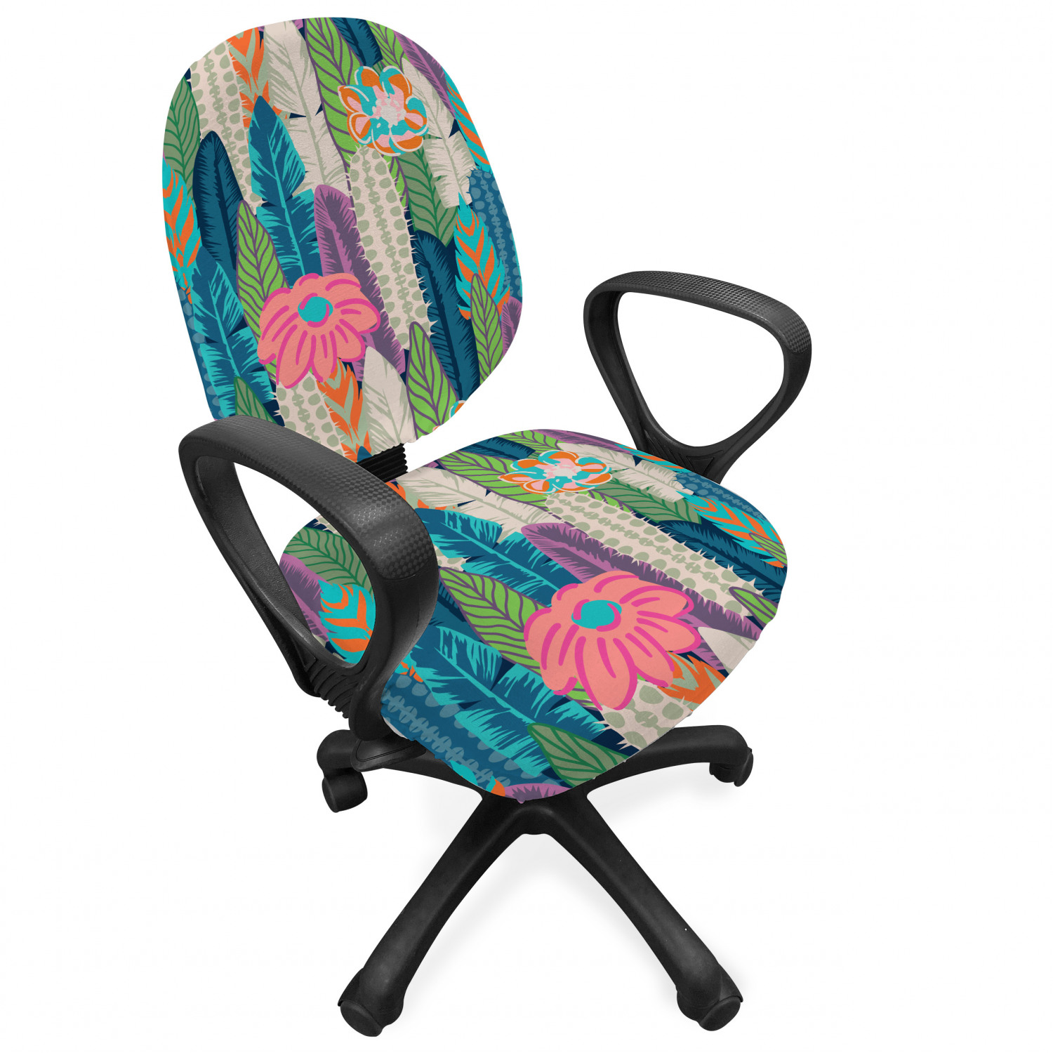 Ambesonne Cactus Office Chair Slipcover Protective Stretch Cover - Picture 169 of 244