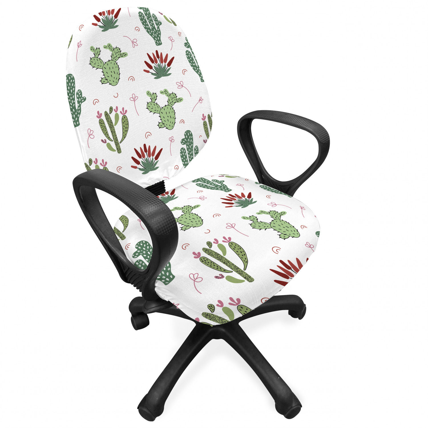 Ambesonne Cactus Office Chair Slipcover Protective Stretch Cover - Picture 181 of 244