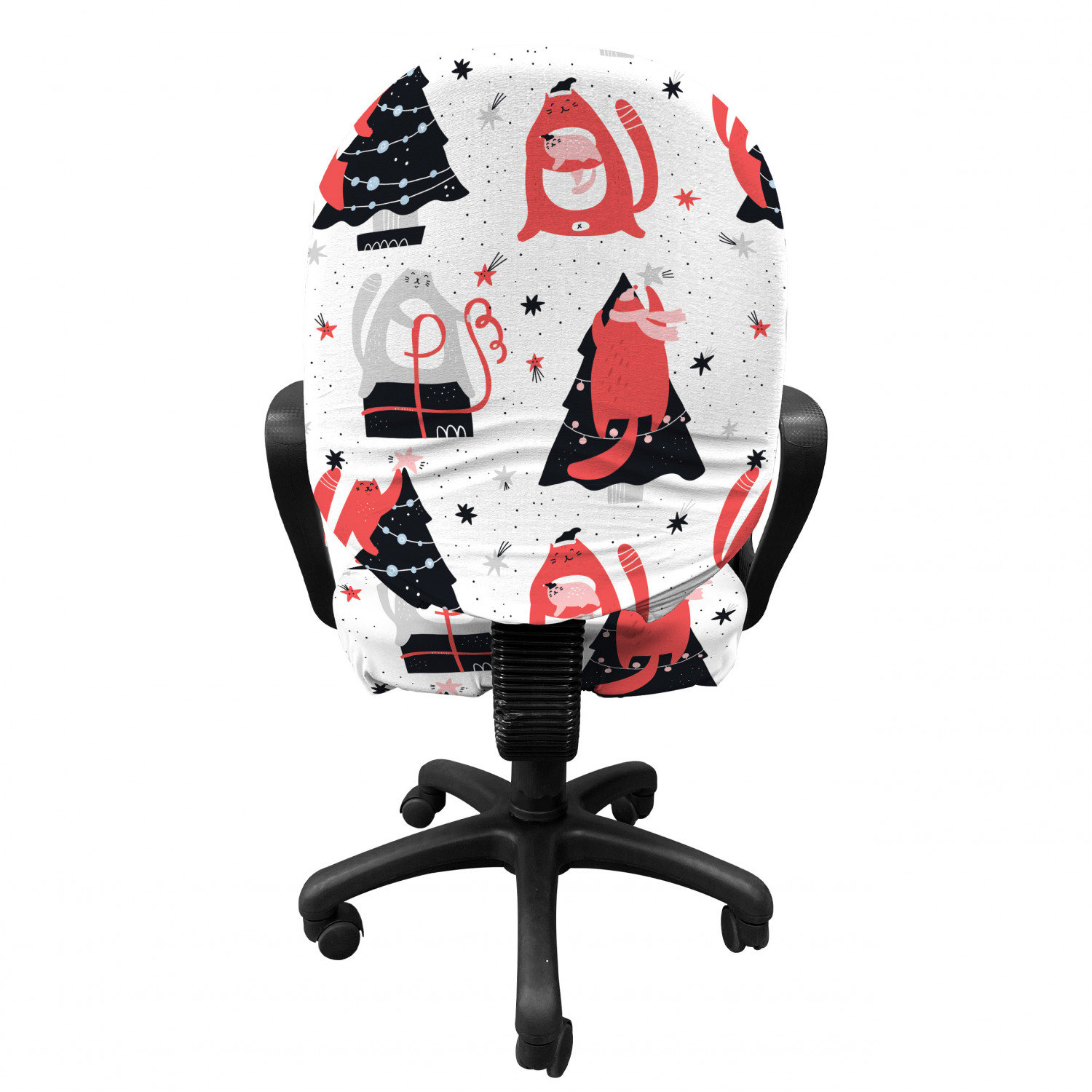 Ambesonne Winter Office Chair Slipcover Protective Stretch Cover 