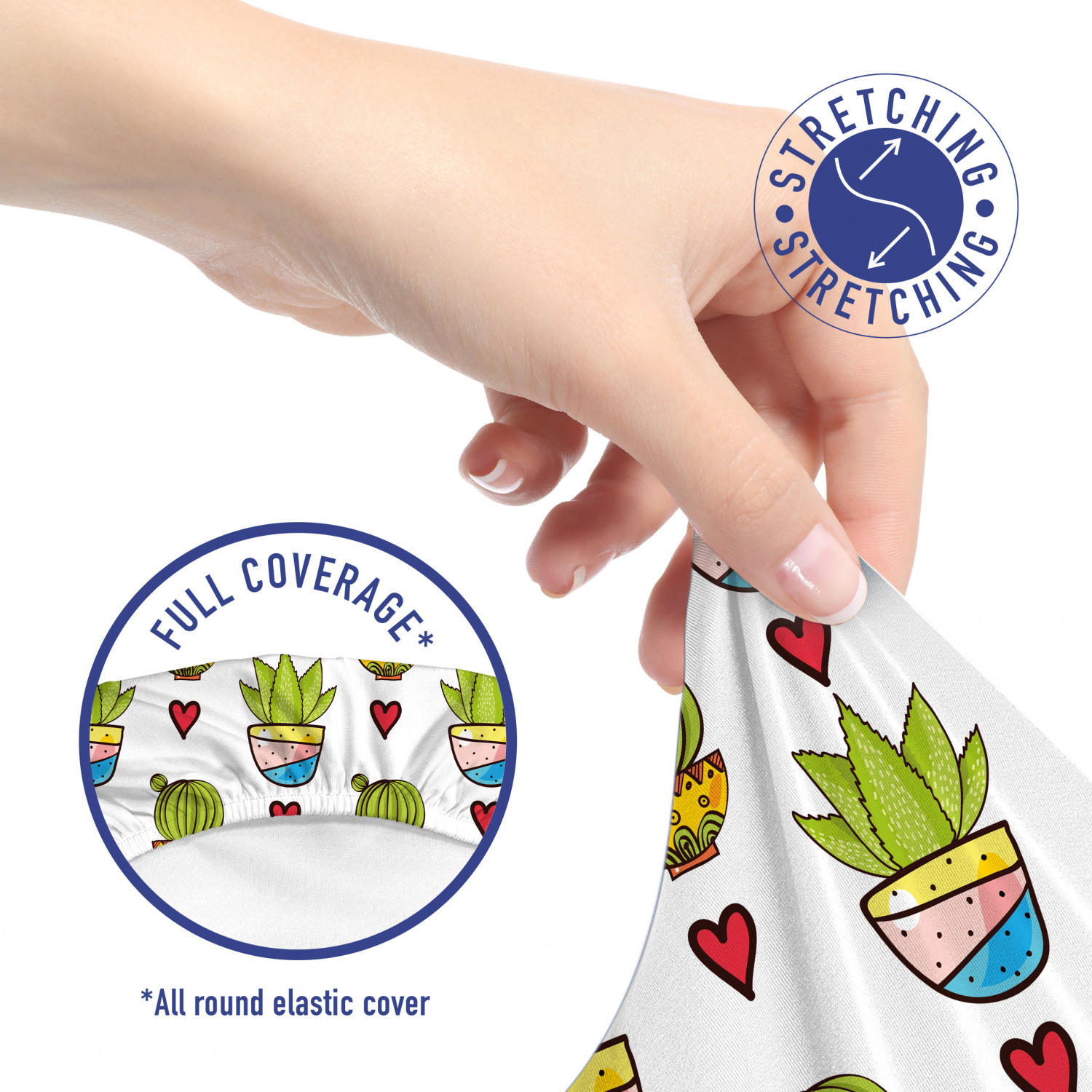 Ambesonne Cactus Office Chair Slipcover Protective Stretch Cover - Picture 68 of 244