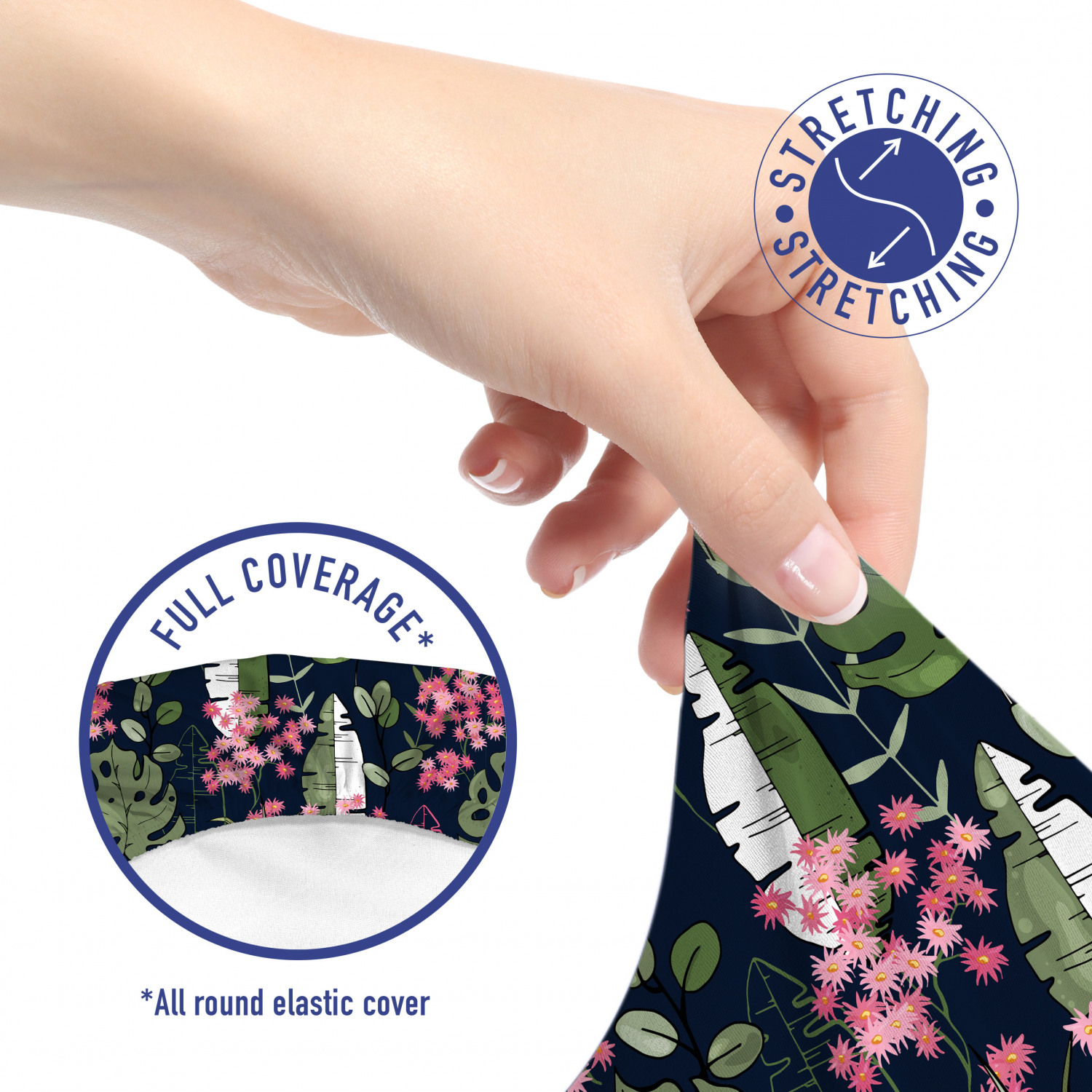 Ambesonne Botany Office Chair Slipcover Protective Stretch Cover - Picture 156 of 184