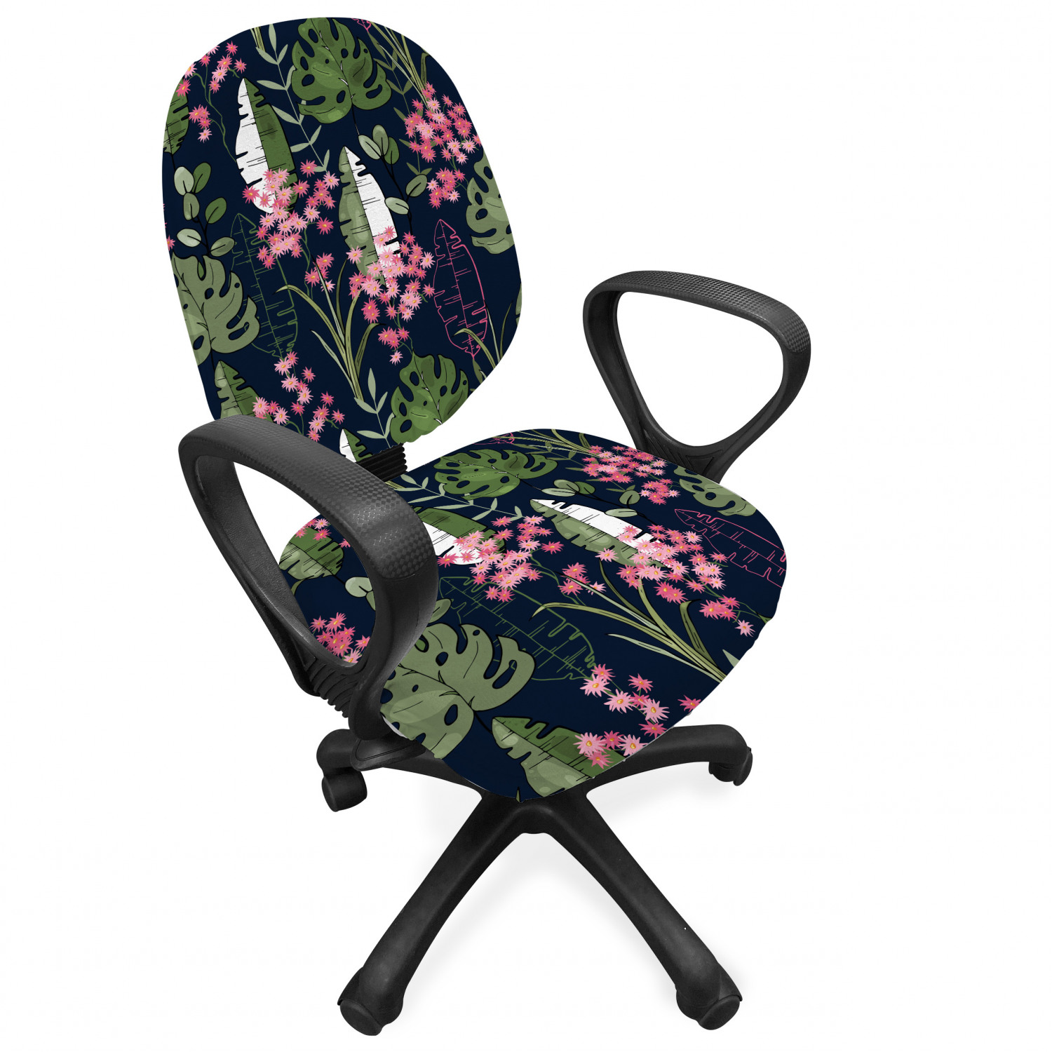 Ambesonne Botany Office Chair Slipcover Protective Stretch Cover - Picture 153 of 184