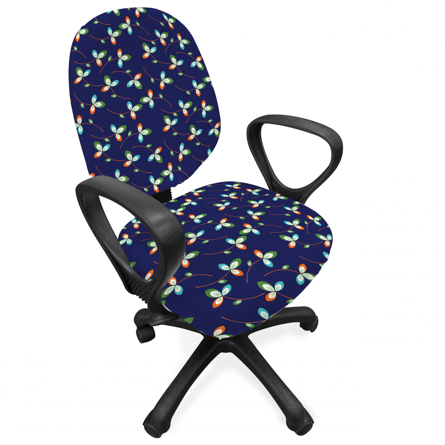 Ambesonne Botany Office Chair Slipcover Protective Stretch Cover - Picture 149 of 184