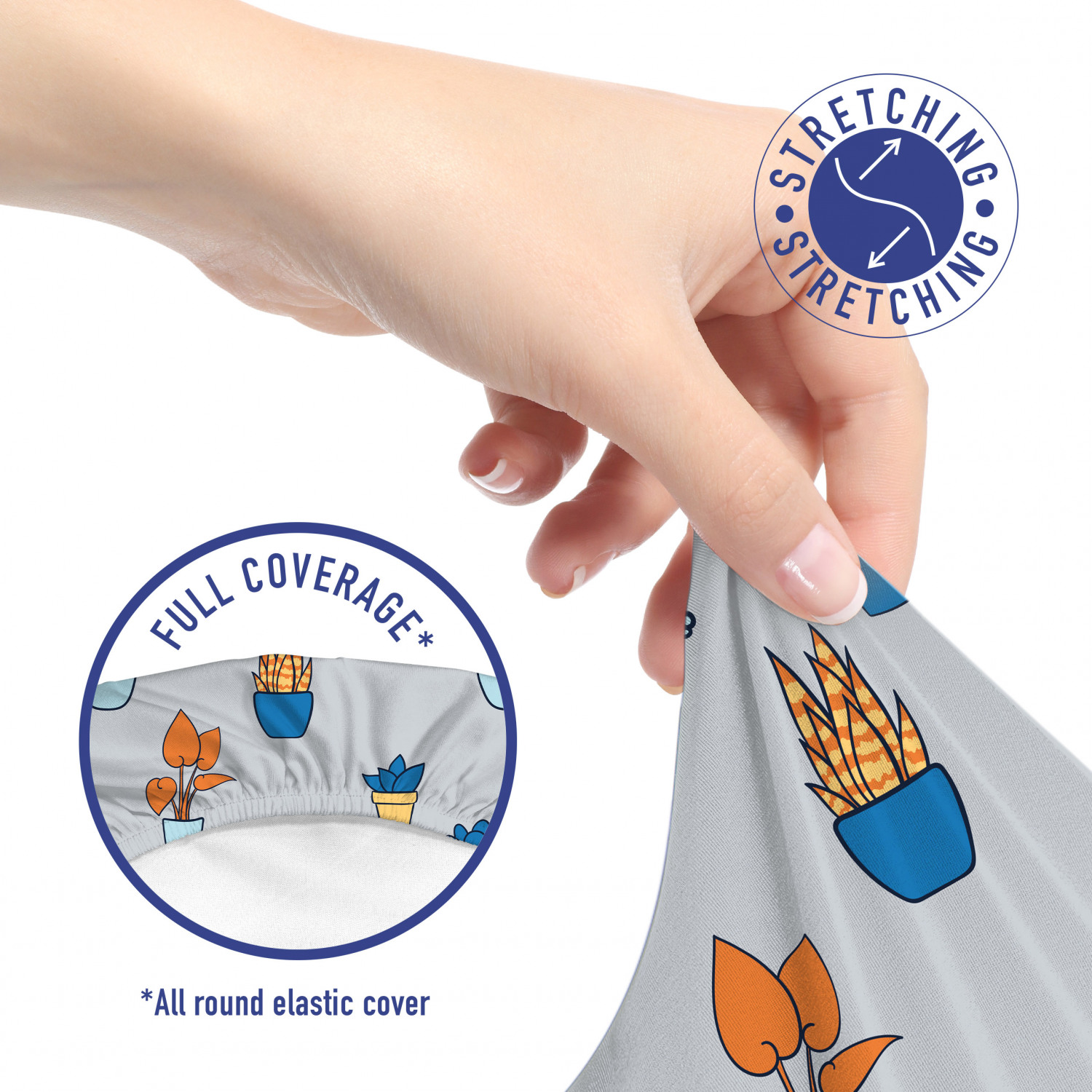 Ambesonne Botany Office Chair Slipcover Protective Stretch Cover - Picture 48 of 184