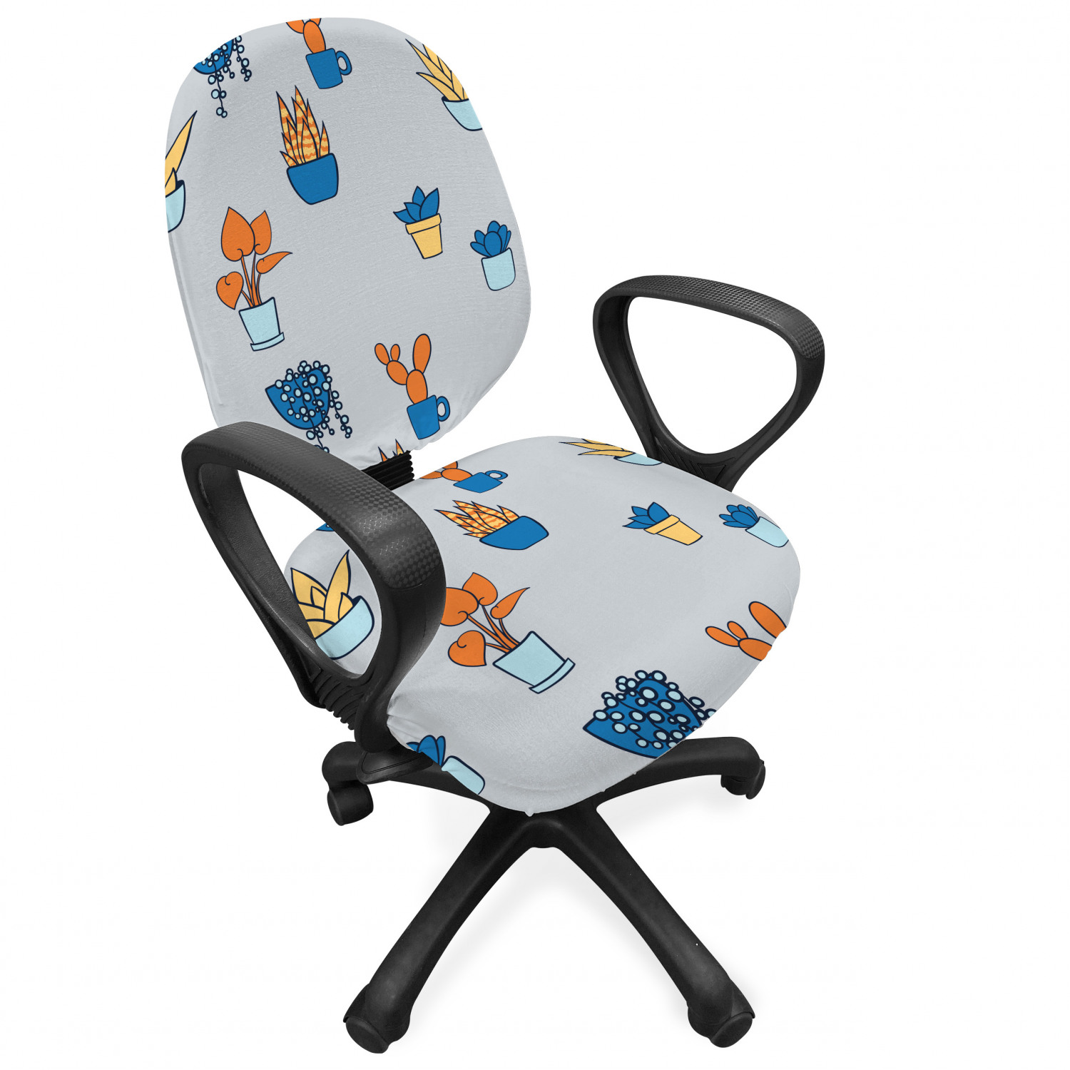 Ambesonne Botany Office Chair Slipcover Protective Stretch Cover - Picture 45 of 184