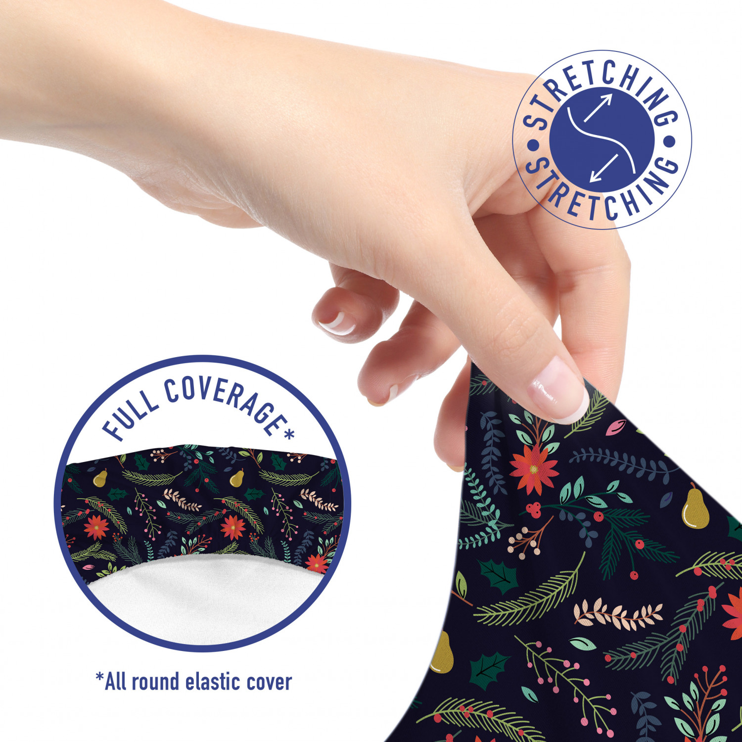 Ambesonne Botany Office Chair Slipcover Protective Stretch Cover - Picture 40 of 184