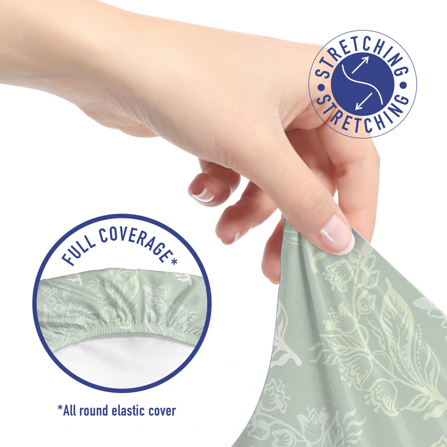 Ambesonne Botany Office Chair Slipcover Protective Stretch Cover - Picture 56 of 184