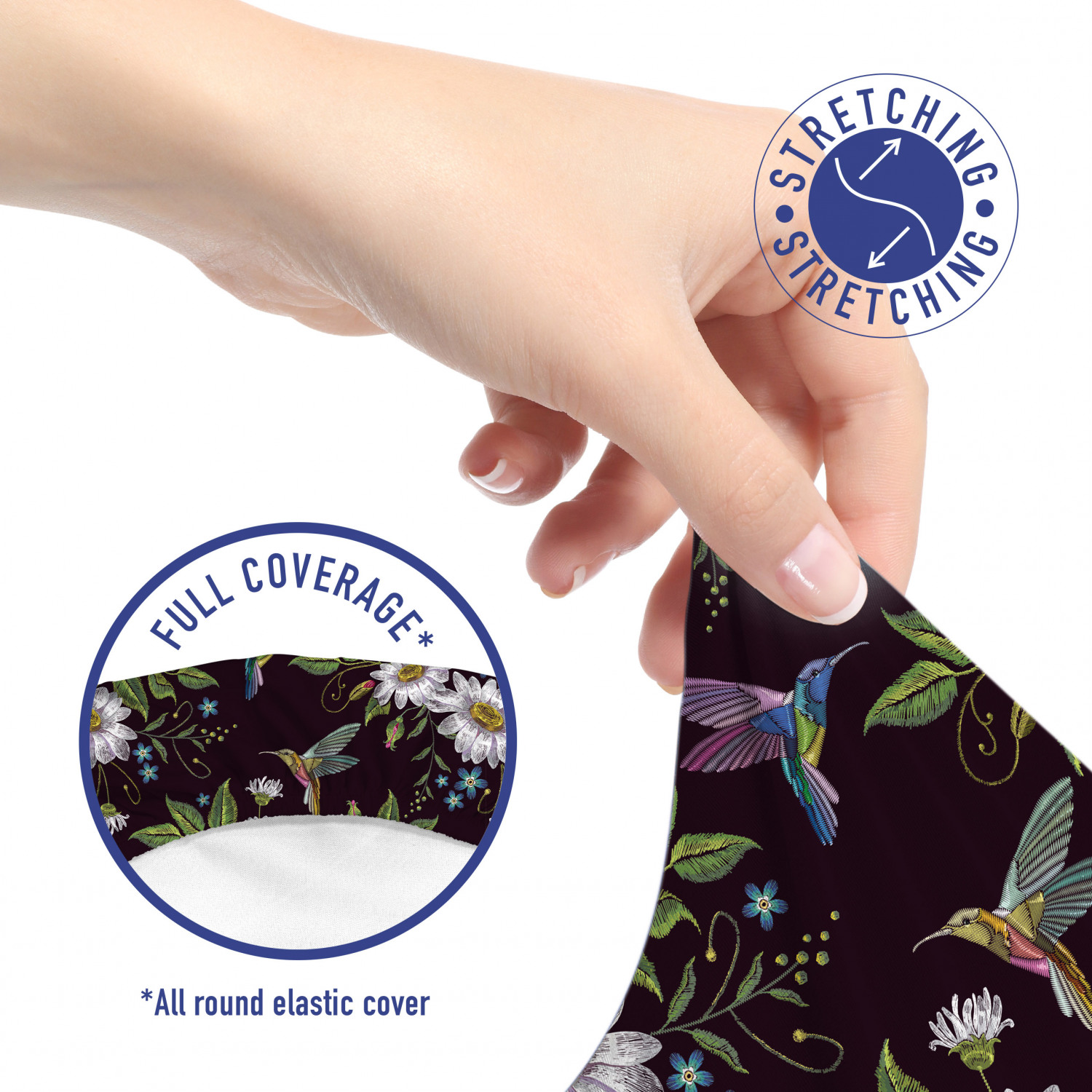 Ambesonne Botany Office Chair Slipcover Protective Stretch Cover - Picture 16 of 184