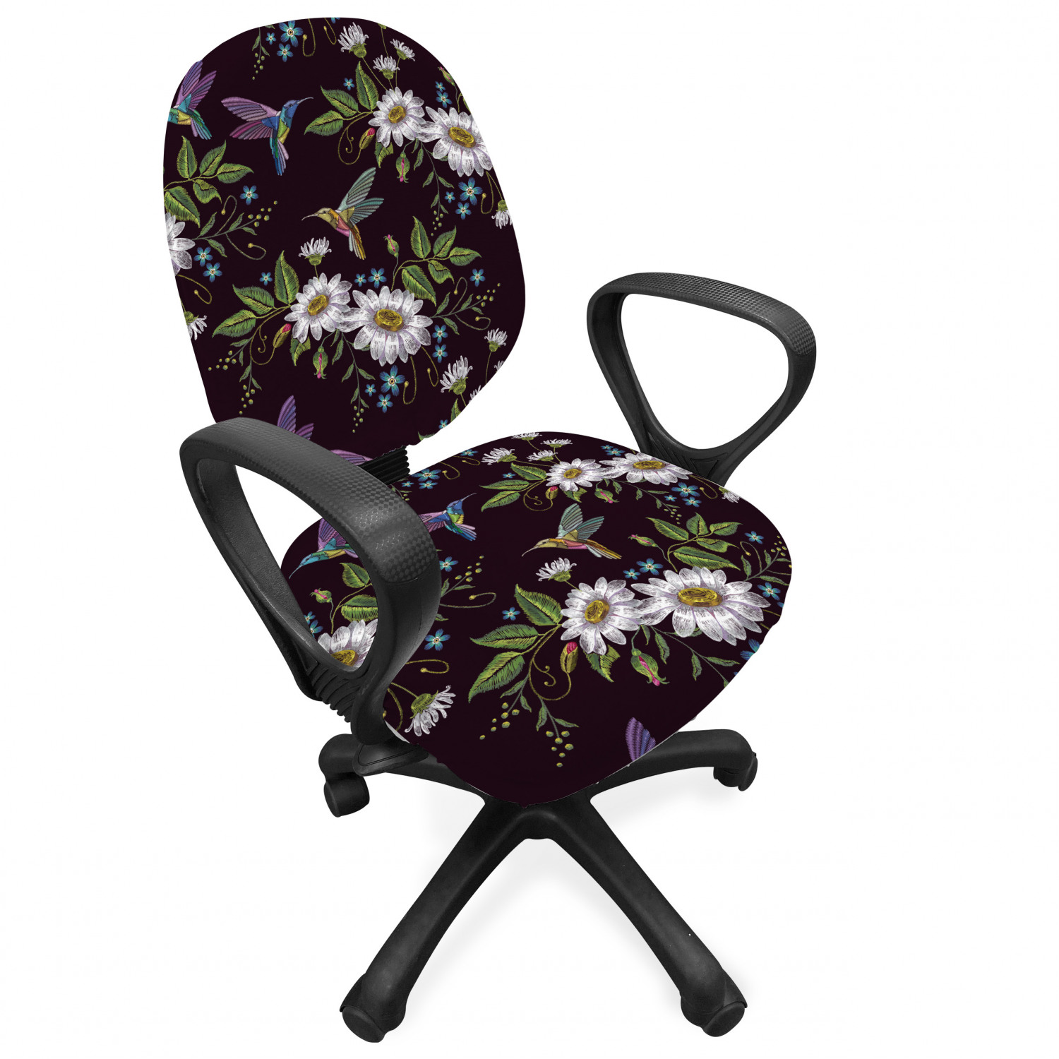 Ambesonne Botany Office Chair Slipcover Protective Stretch Cover - Picture 13 of 184