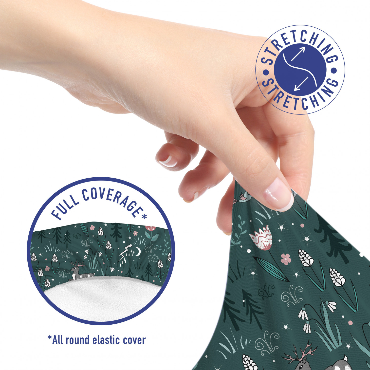 Ambesonne Botany Office Chair Slipcover Protective Stretch Cover - Picture 184 of 184