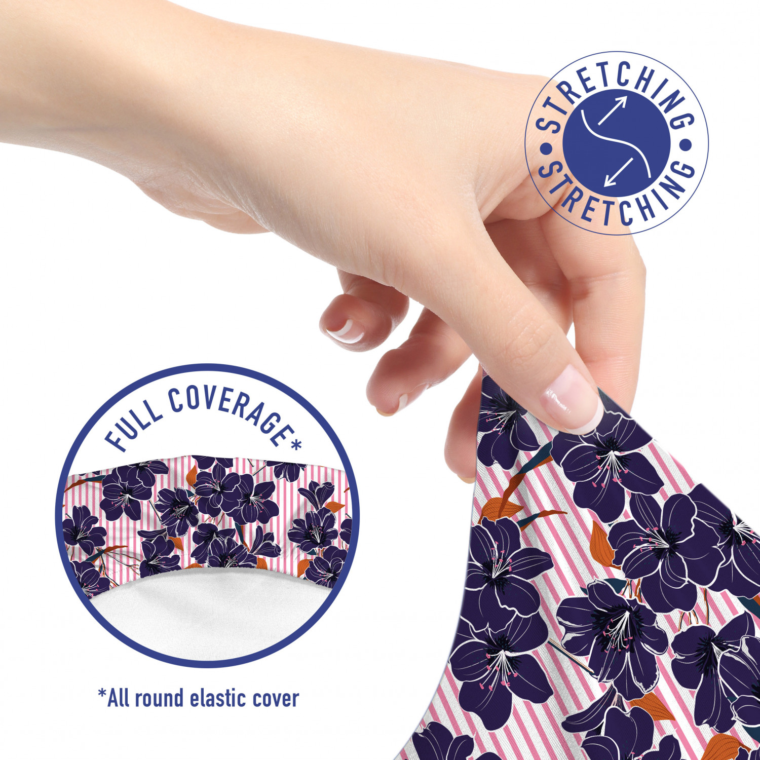 Ambesonne Botany Office Chair Slipcover Protective Stretch Cover - Picture 24 of 184