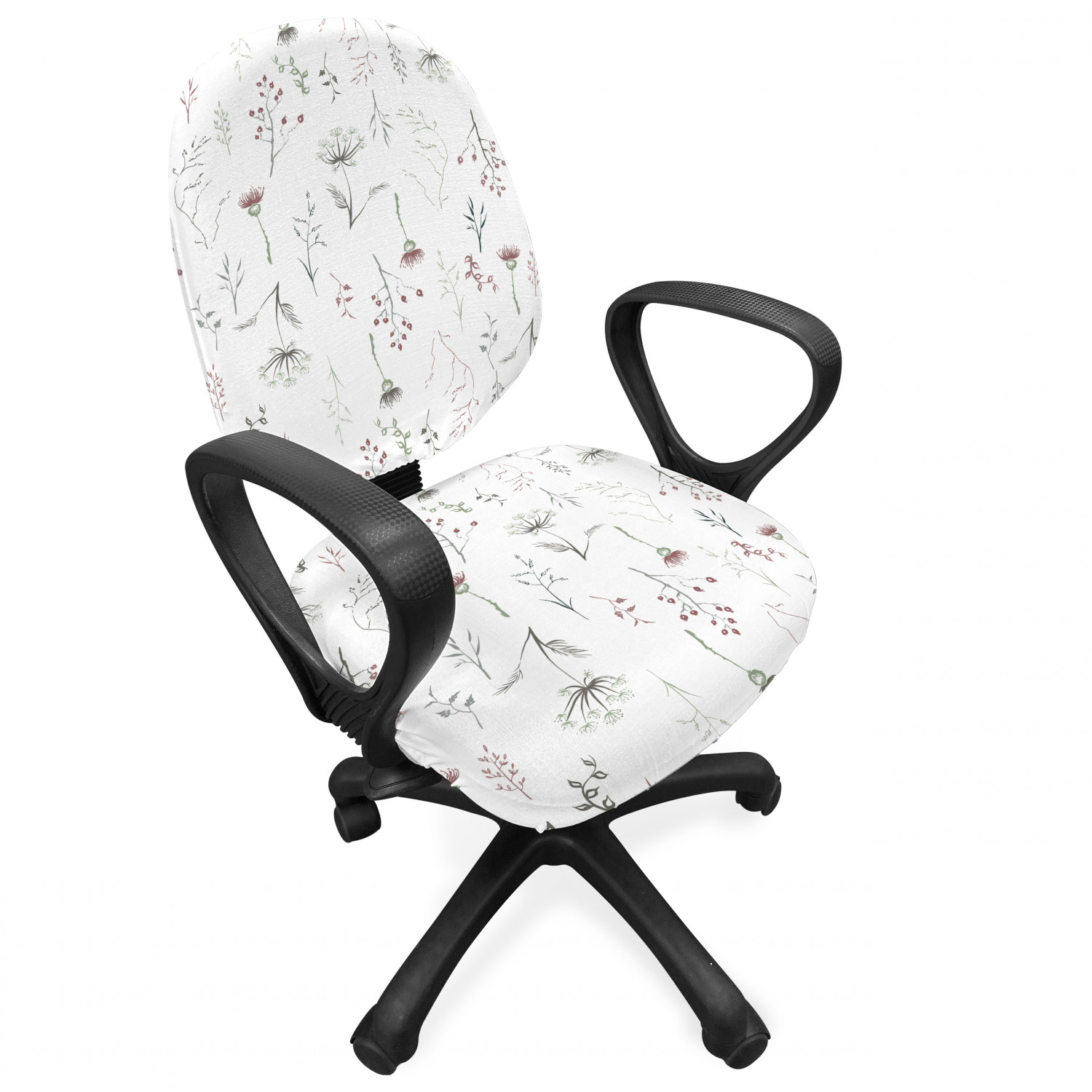 Ambesonne Botany Office Chair Slipcover Protective Stretch Cover - Picture 93 of 184