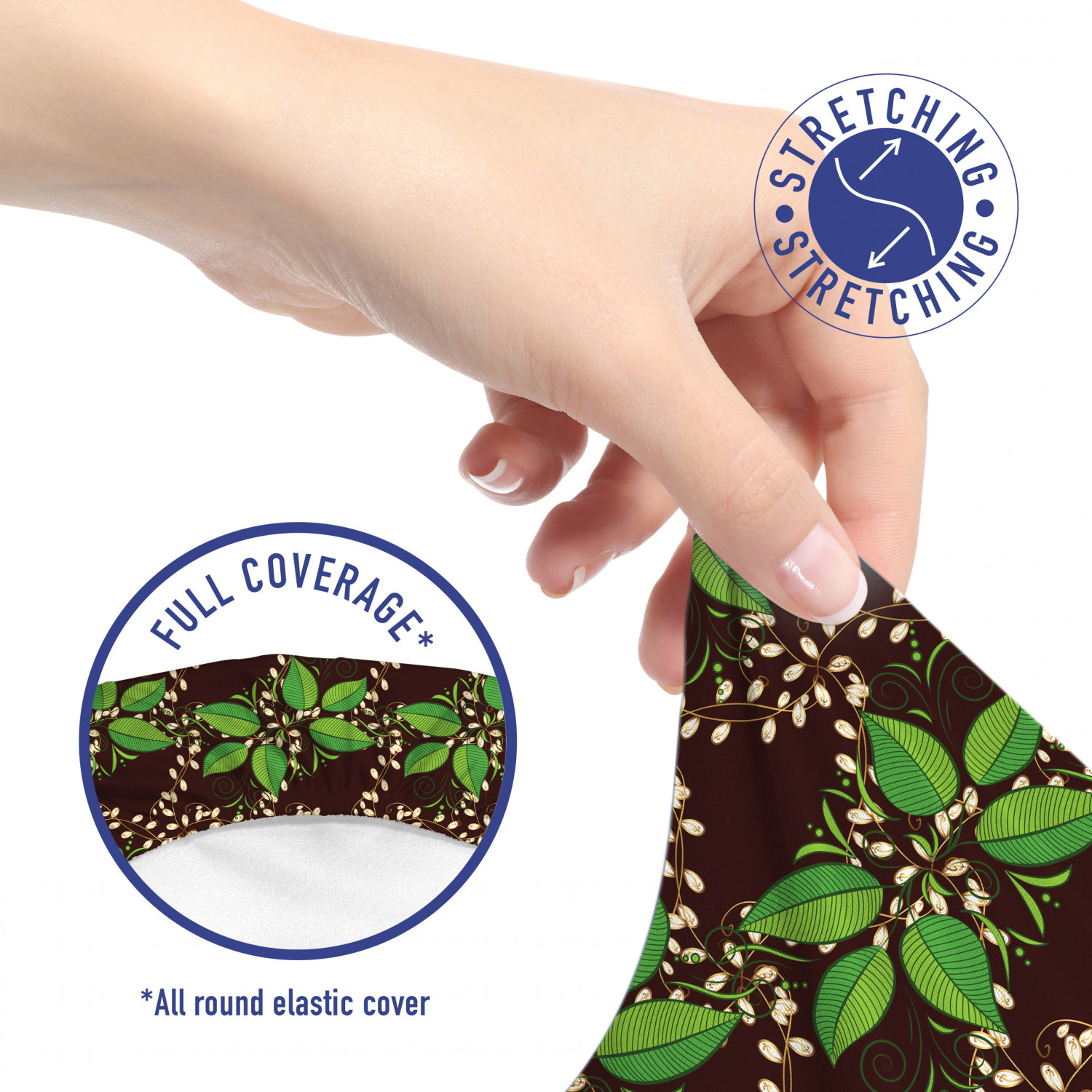 Ambesonne Botany Office Chair Slipcover Protective Stretch Cover - Picture 120 of 184
