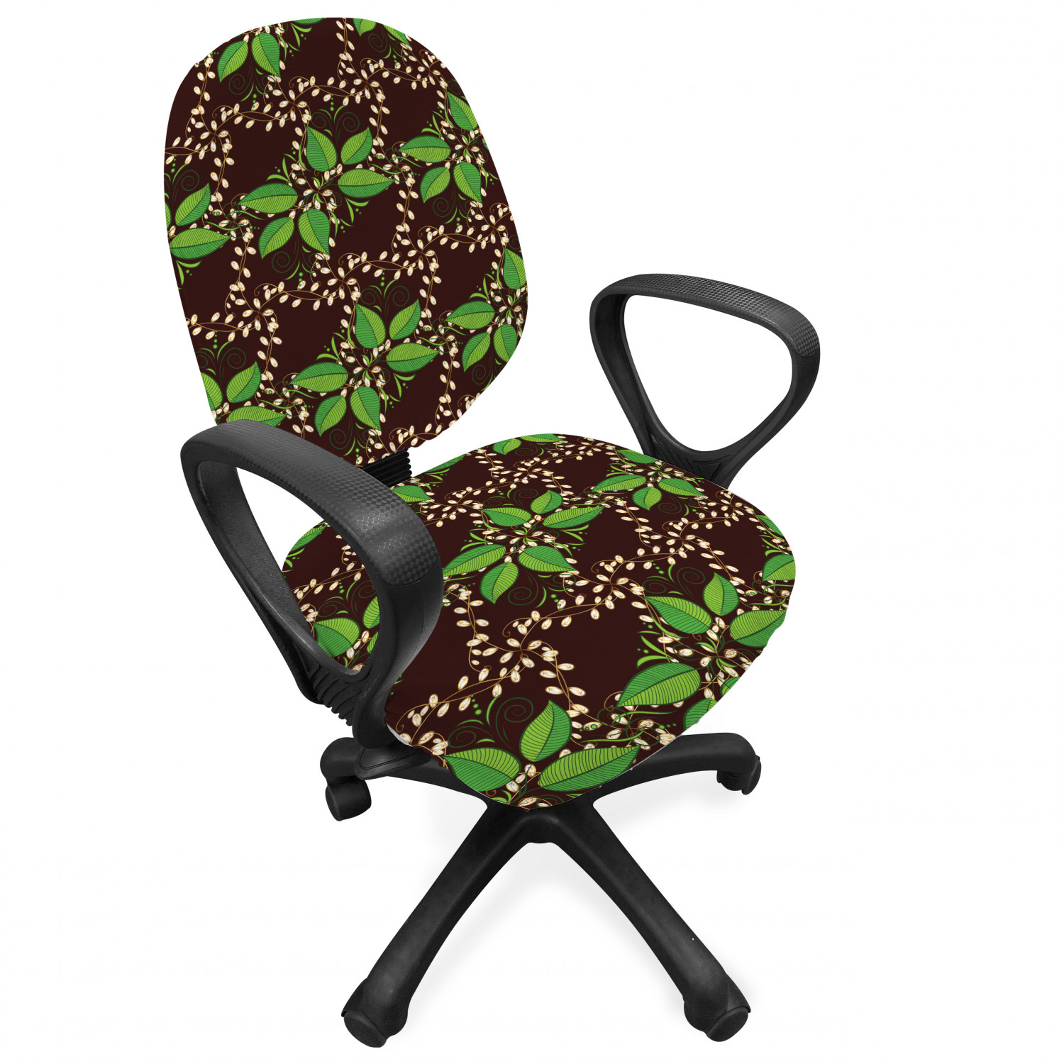 Ambesonne Botany Office Chair Slipcover Protective Stretch Cover - Picture 117 of 184