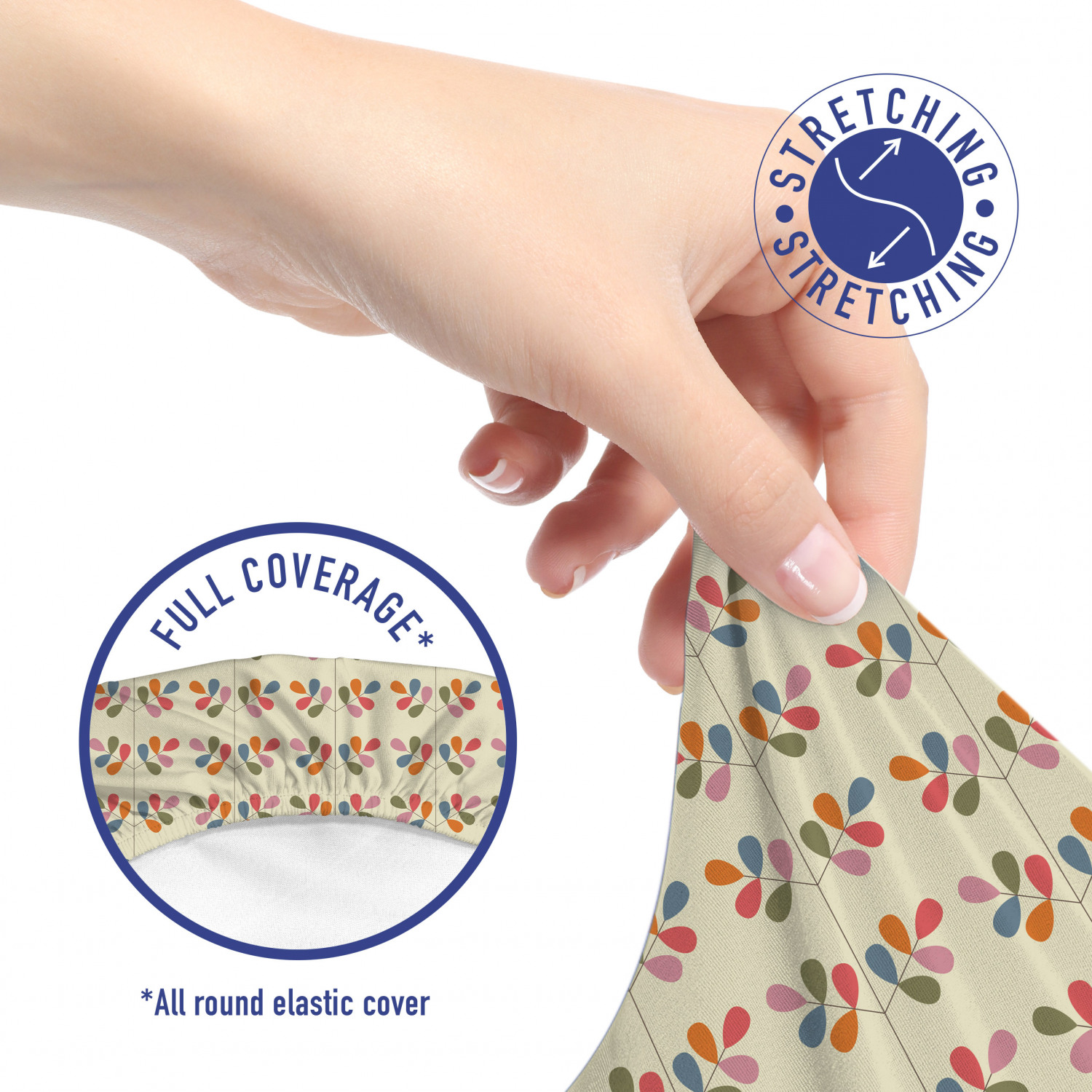 Ambesonne Botany Office Chair Slipcover Protective Stretch Cover - Picture 160 of 184
