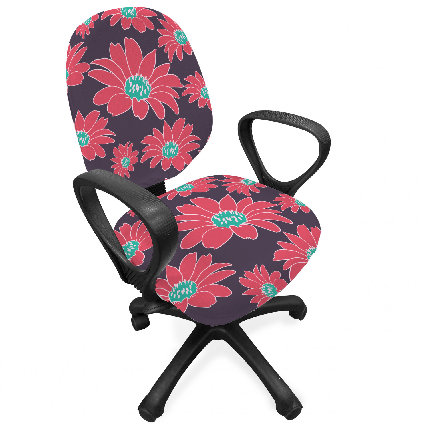 Ambesonne Botany Office Chair Slipcover Protective Stretch Cover - Picture 161 of 184